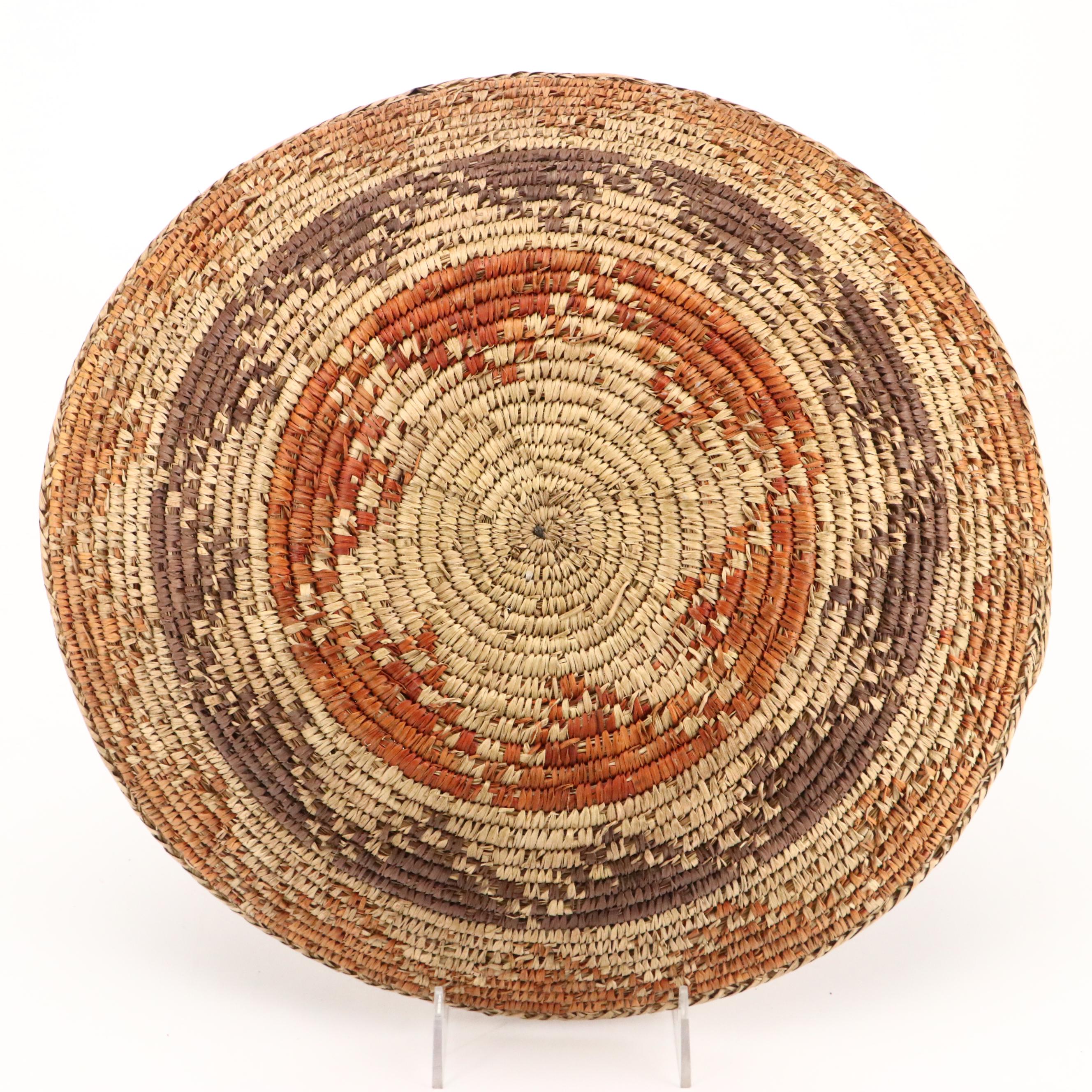 Southwestern Tohono O'odham and Other Native American Handwoven Yucca Baskets