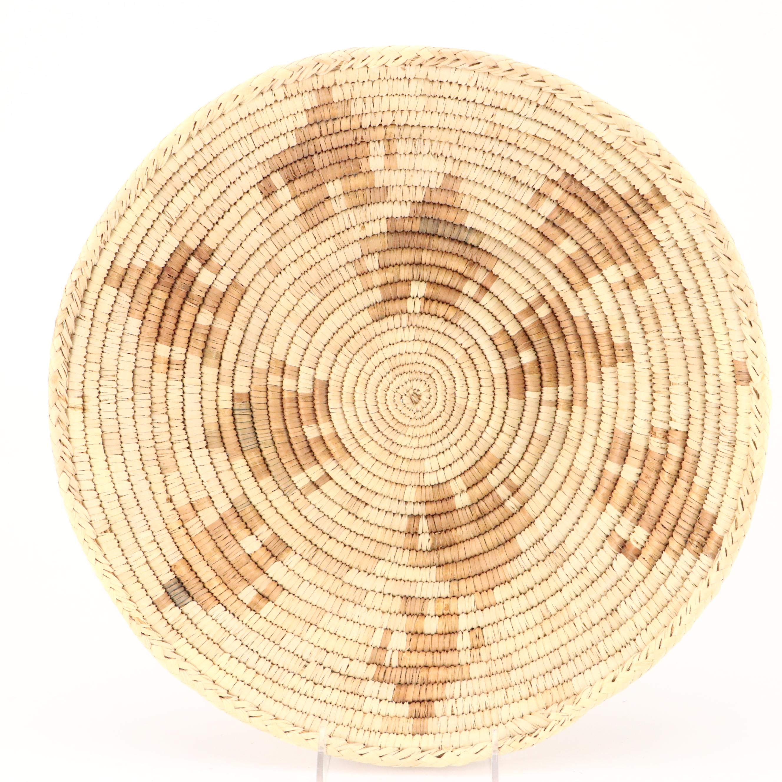 Southwestern Tohono O'odham and Other Native American Handwoven Yucca Baskets