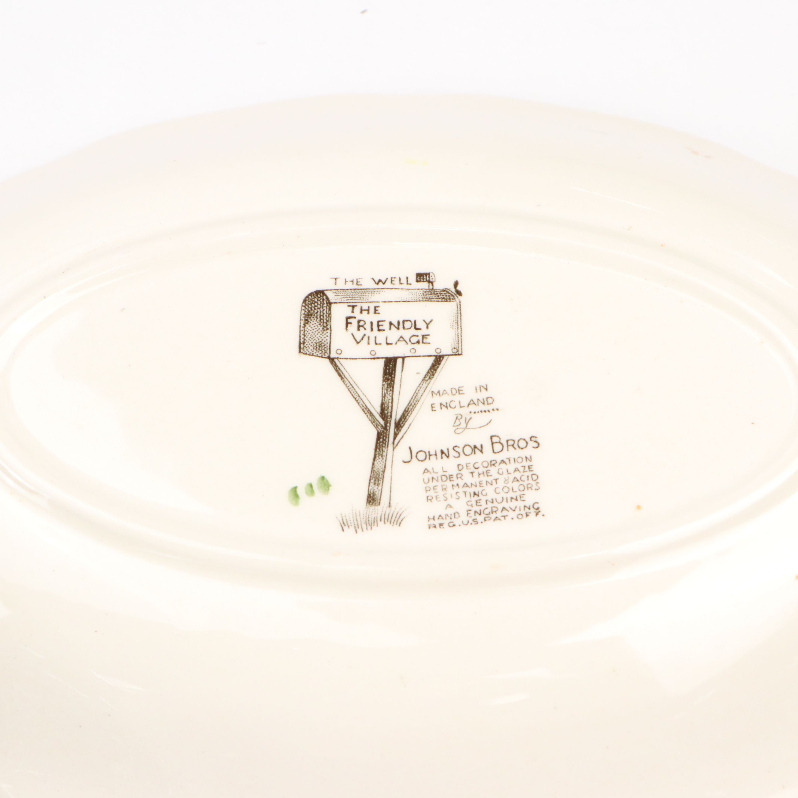 Johnson Bros "The Friendly Village" Ceramic Dinnerware, Mid to Late 20th Century