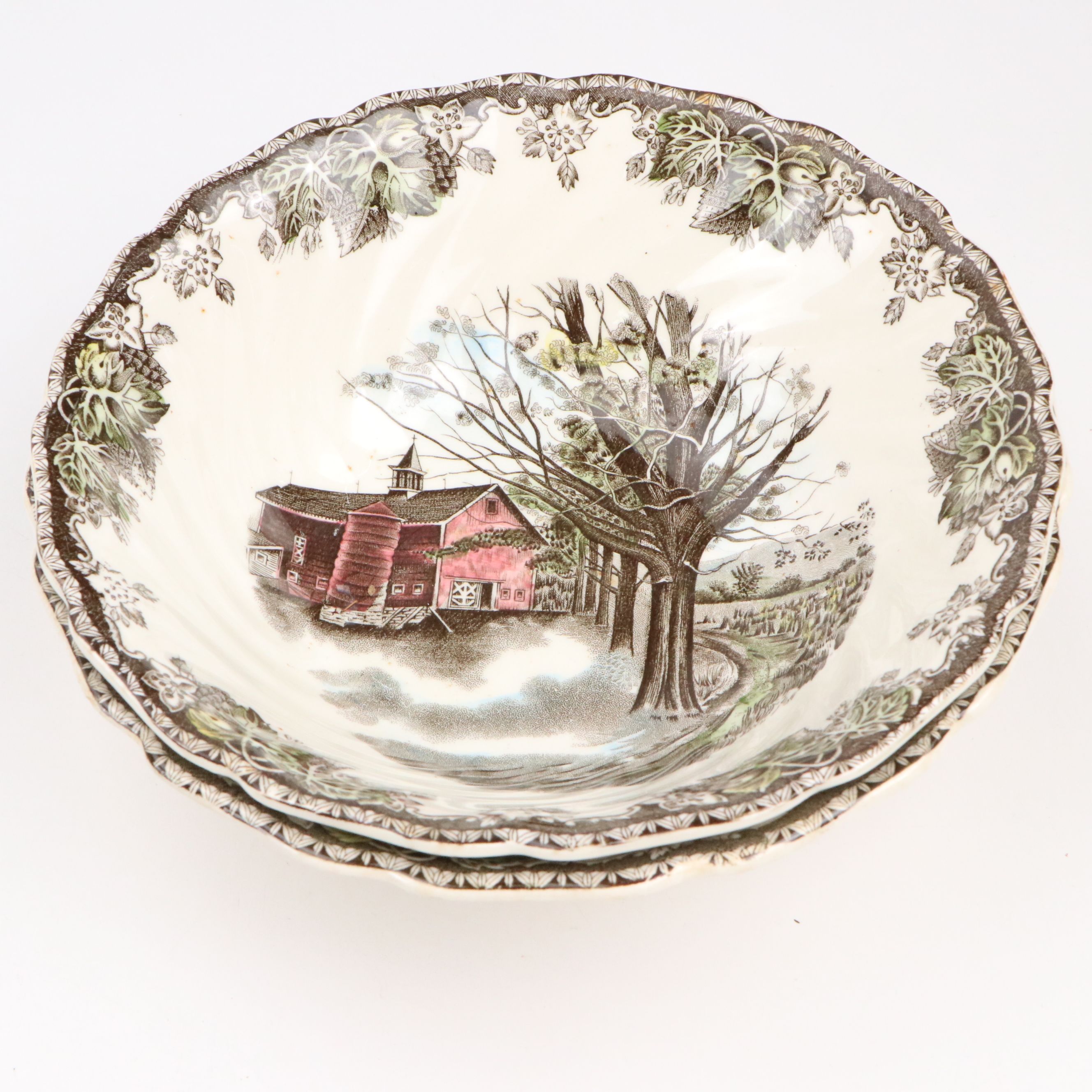 Johnson Bros "The Friendly Village" Ceramic Dinnerware, Mid to Late 20th Century