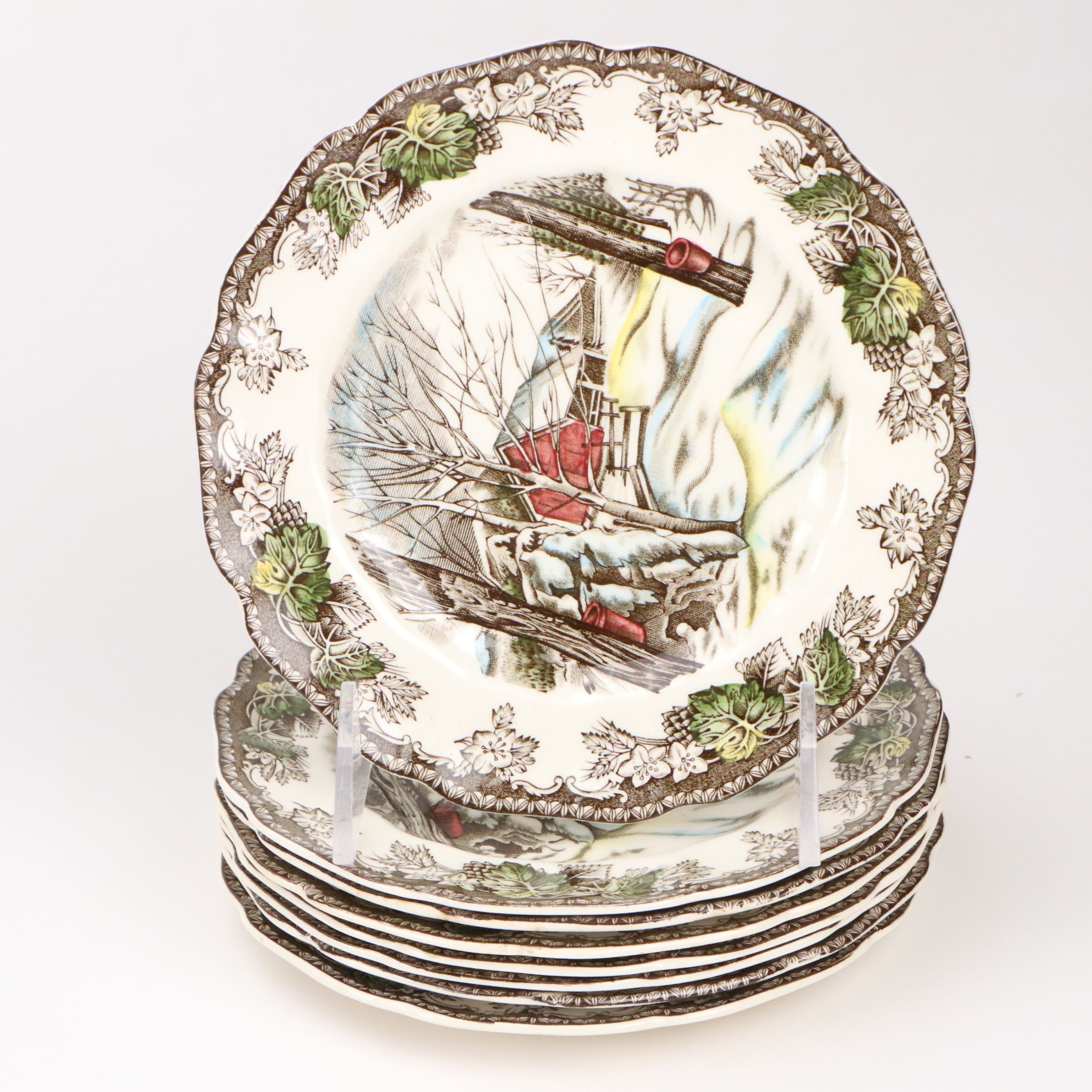 Johnson Bros "The Friendly Village" Ceramic Dinnerware, Mid to Late 20th Century