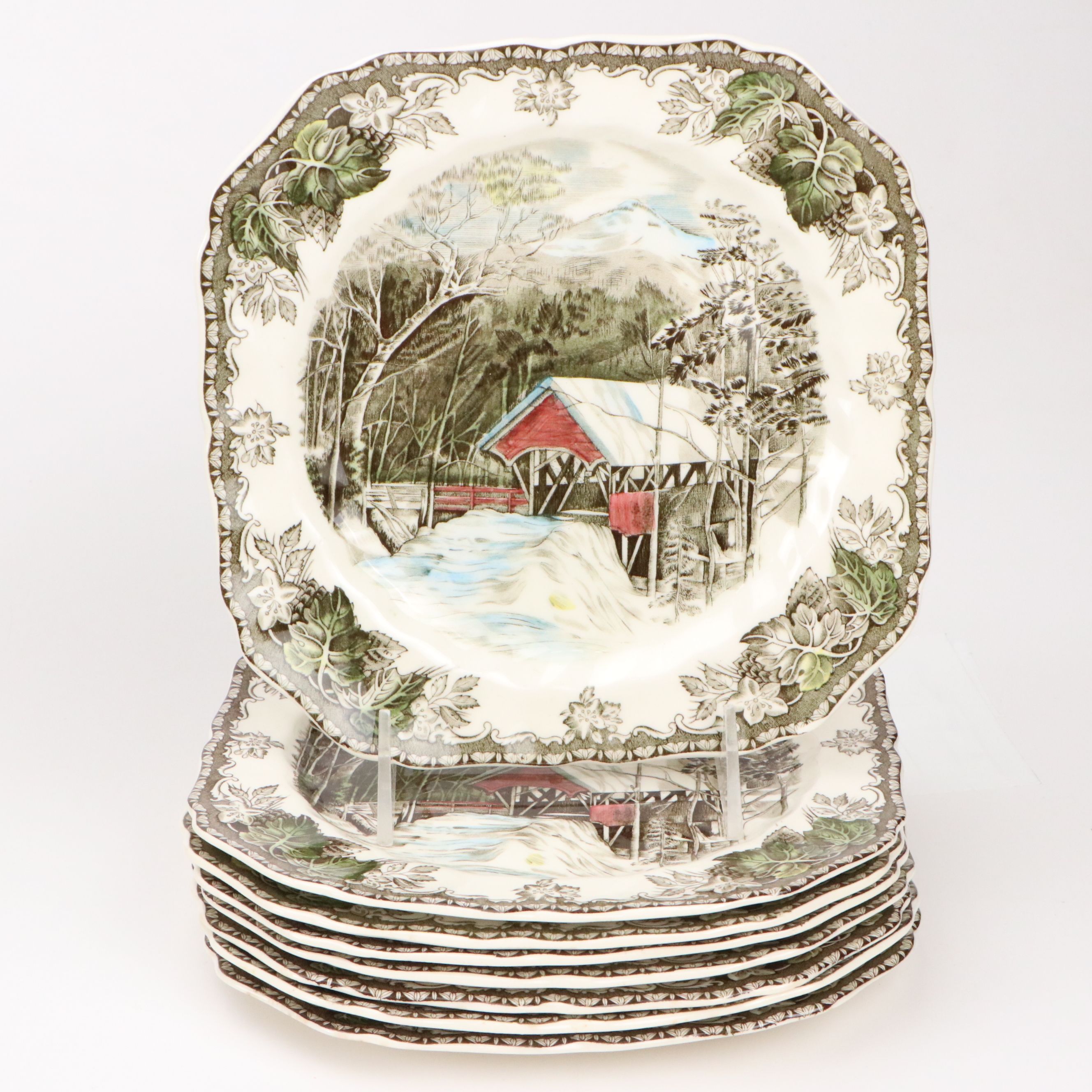 Johnson Bros "The Friendly Village" Ceramic Dinnerware, Mid to Late 20th Century