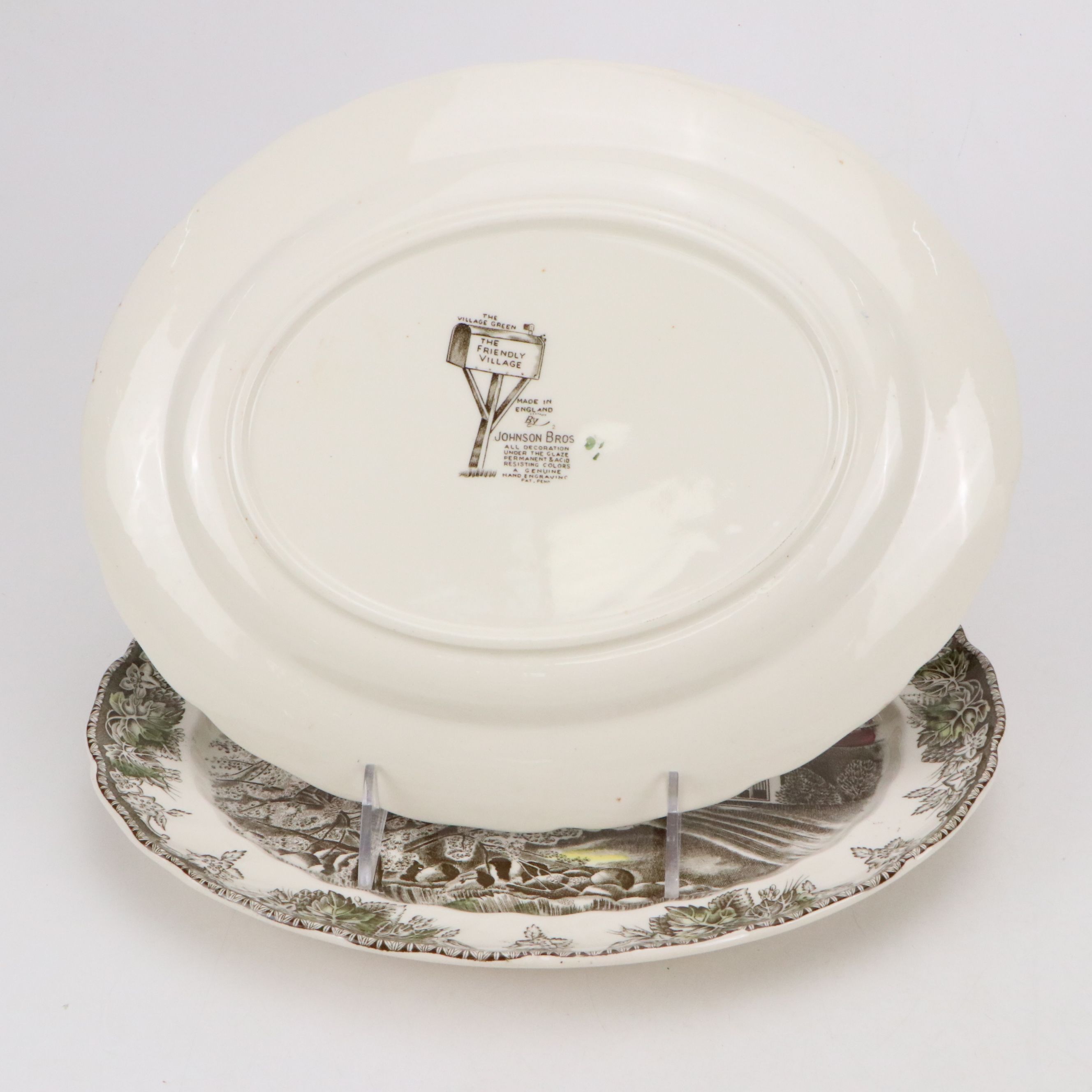 Johnson Bros "The Friendly Village" Ceramic Dinnerware, Mid to Late 20th Century