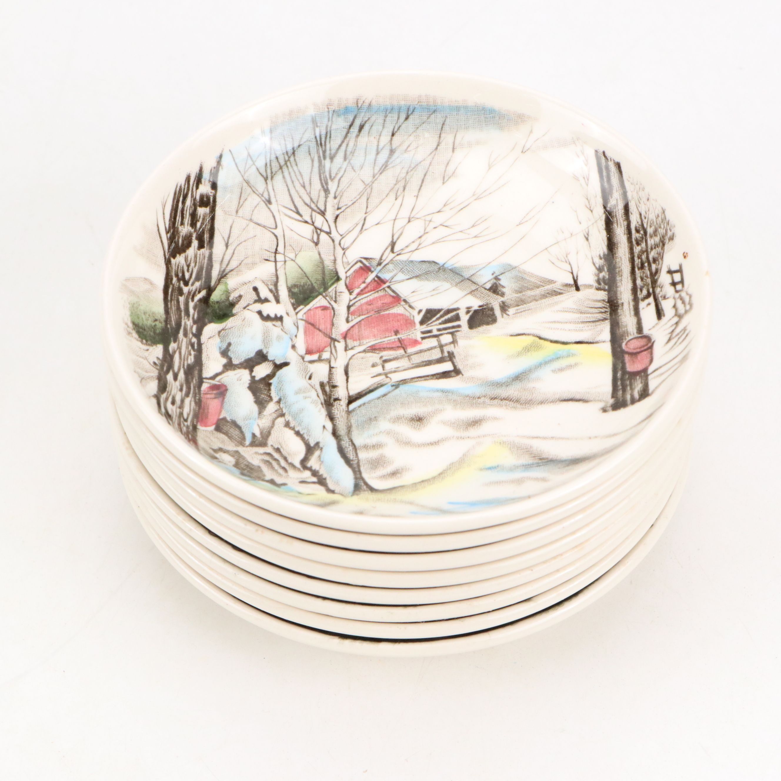 Johnson Bros "The Friendly Village" Ceramic Dinnerware, Mid to Late 20th Century