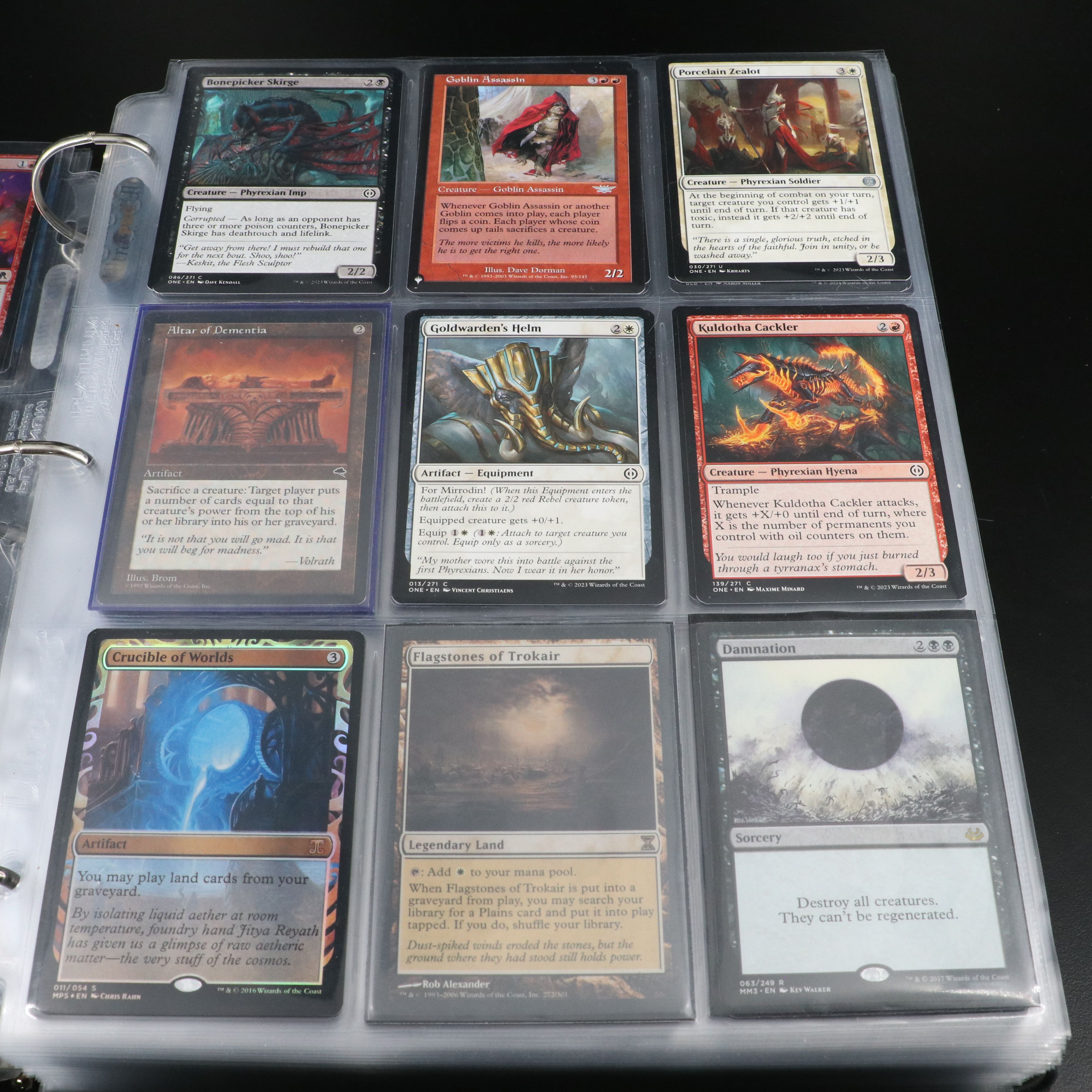 Two Albums of Magic The Gathering Cards, 1990s to 2020s, Over 1,250 Cards