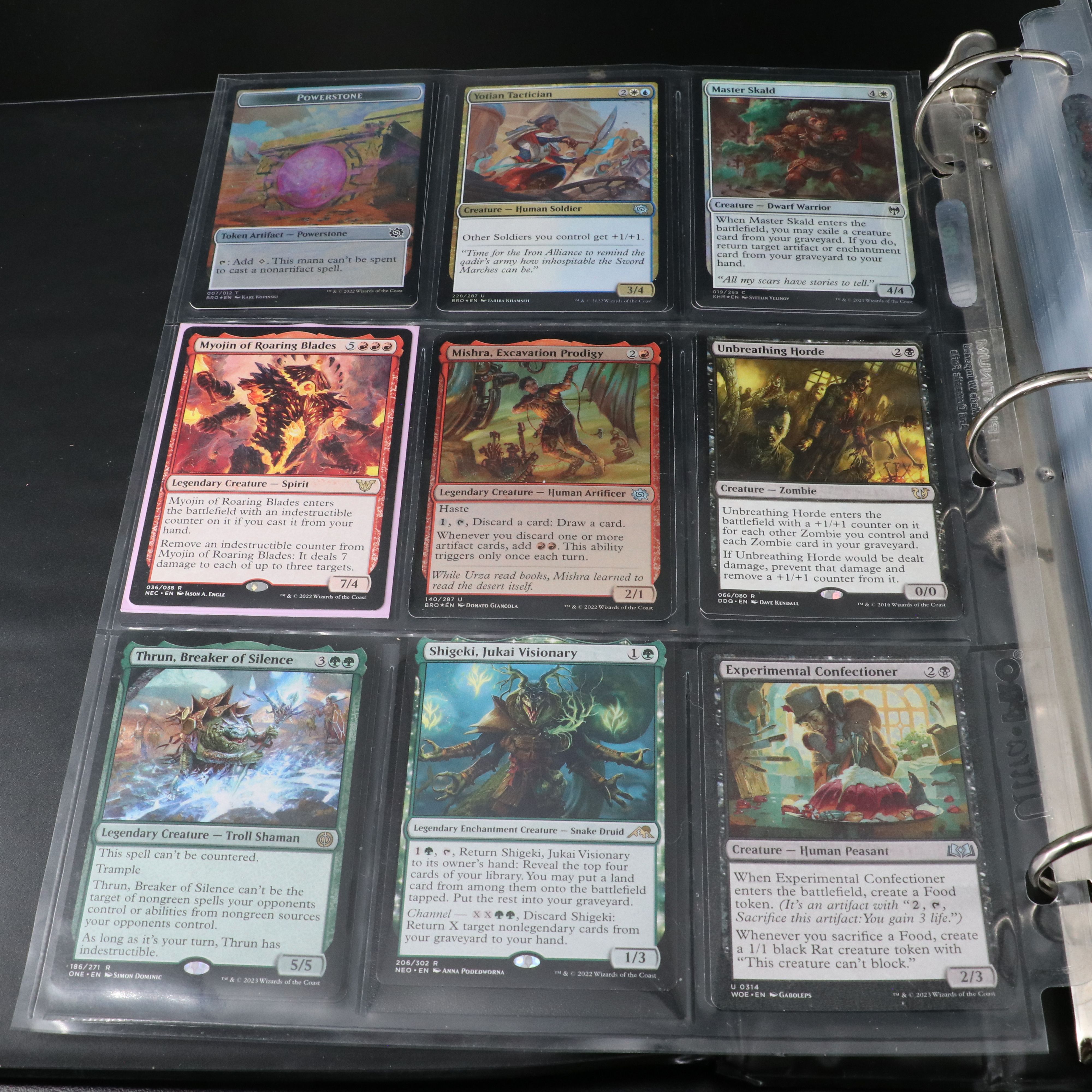 Two Albums of Magic The Gathering Cards, 1990s to 2020s, Over 1,250 Cards