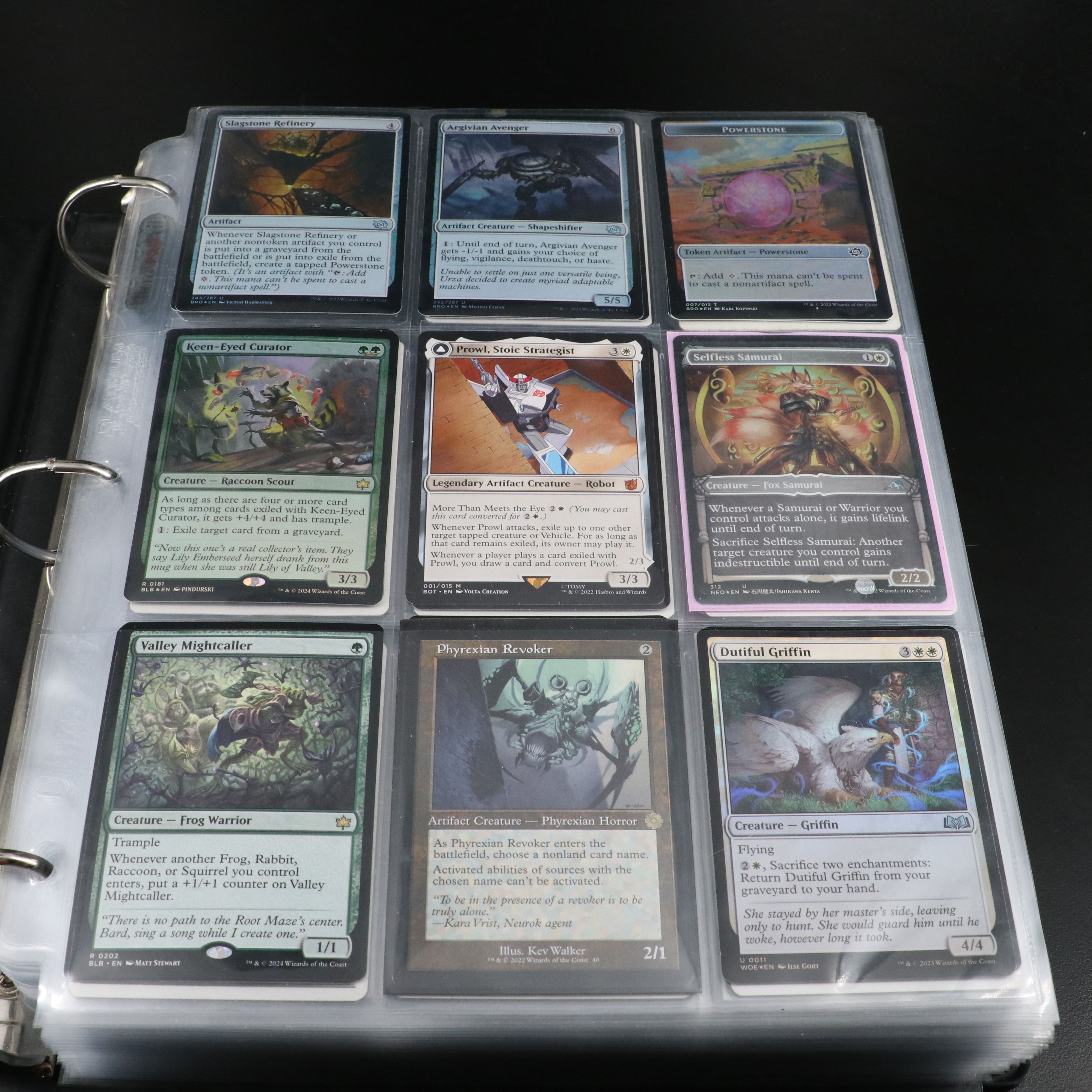 Two Albums of Magic The Gathering Cards, 1990s to 2020s, Over 1,250 Cards