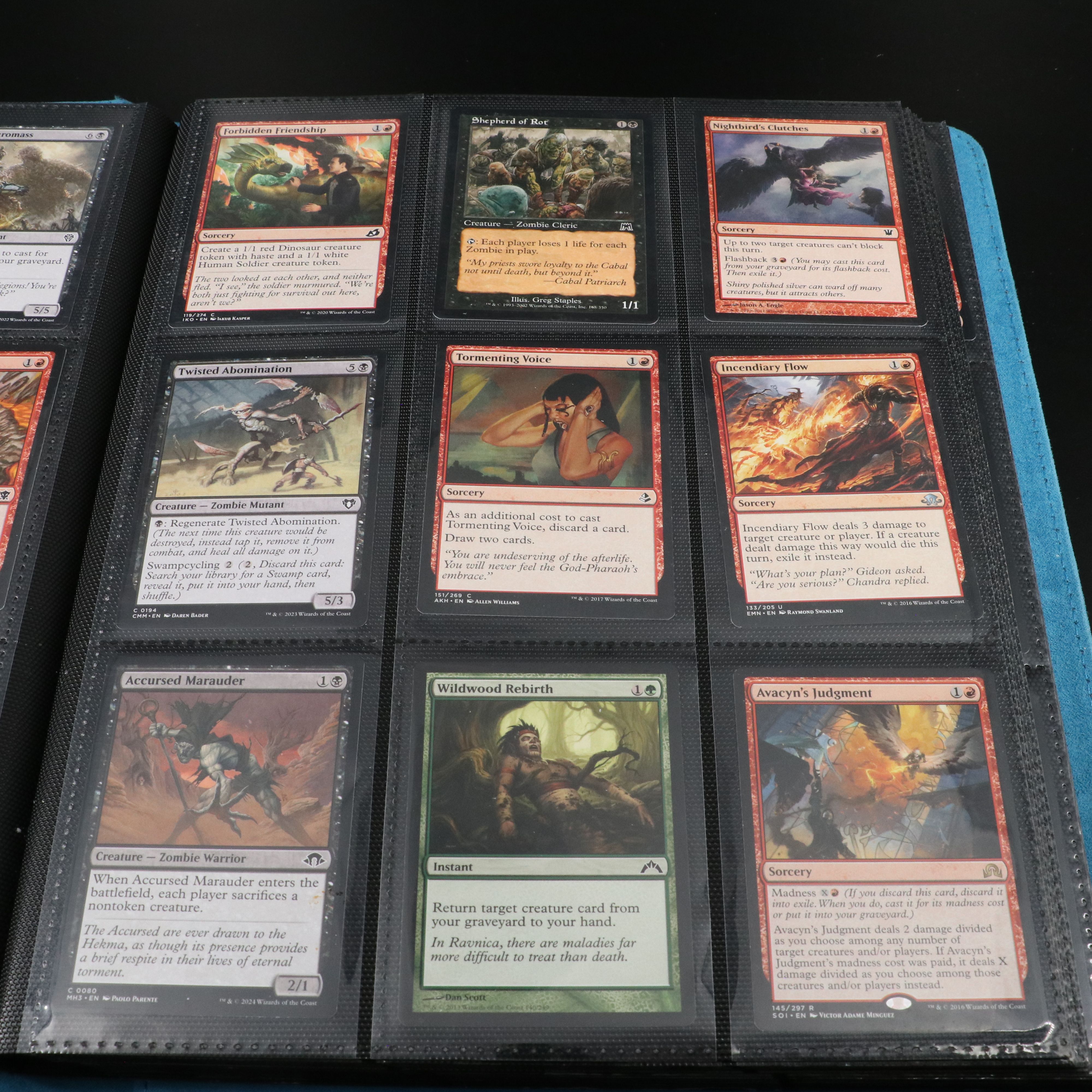 Two Albums of Magic The Gathering Cards, 1990s to 2020s, Over 1,250 Cards
