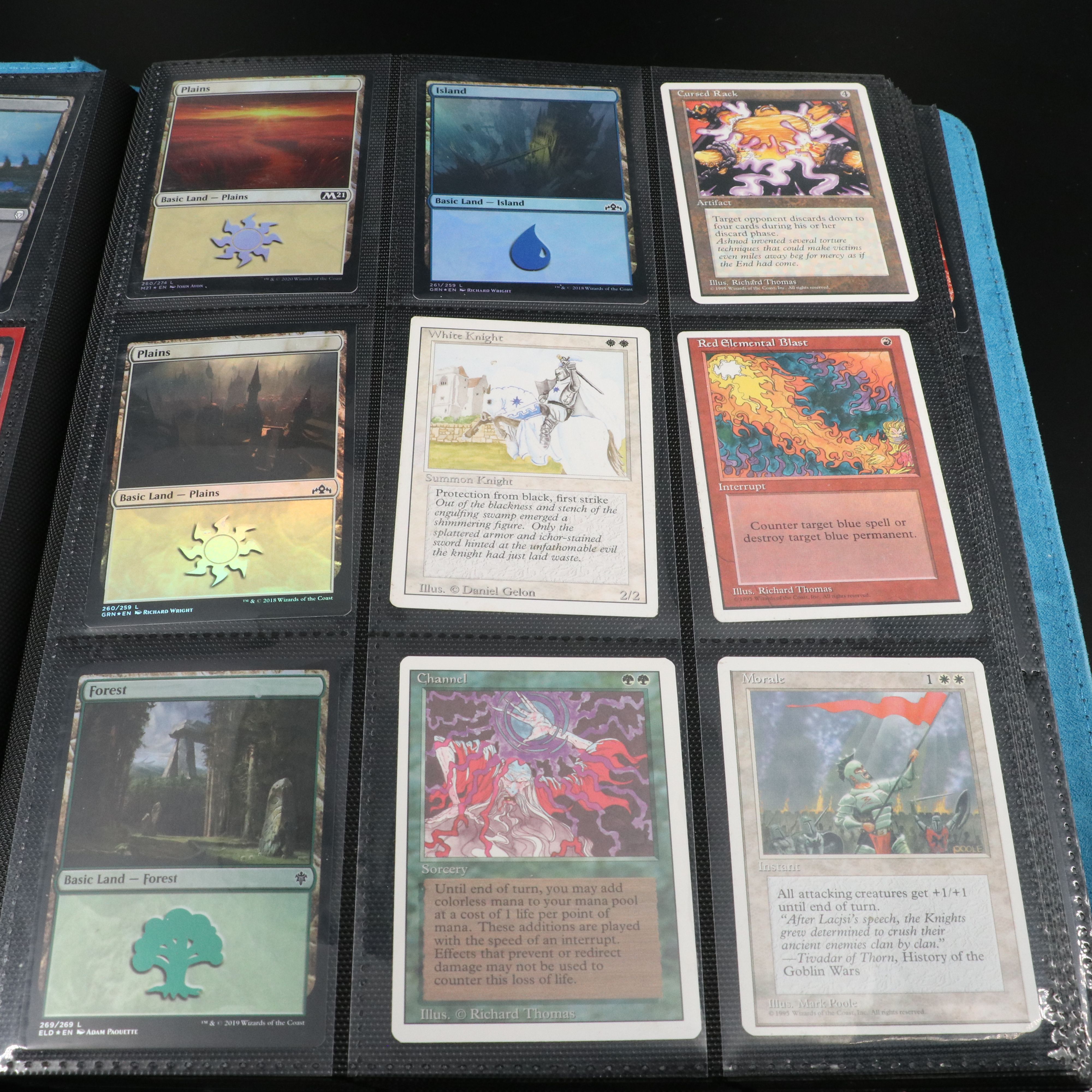 Two Albums of Magic The Gathering Cards, 1990s to 2020s, Over 1,250 Cards