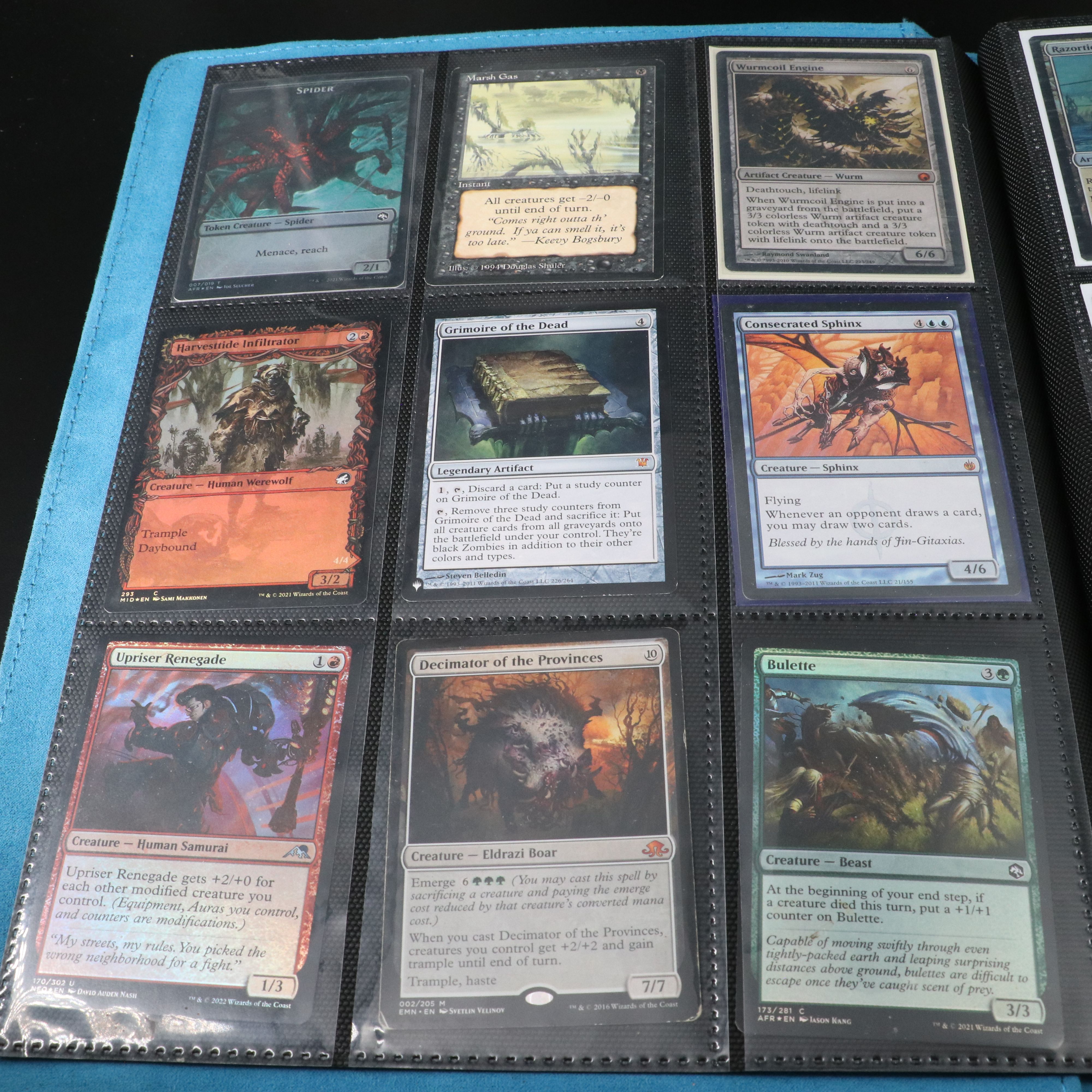 Two Albums of Magic The Gathering Cards, 1990s to 2020s, Over 1,250 Cards
