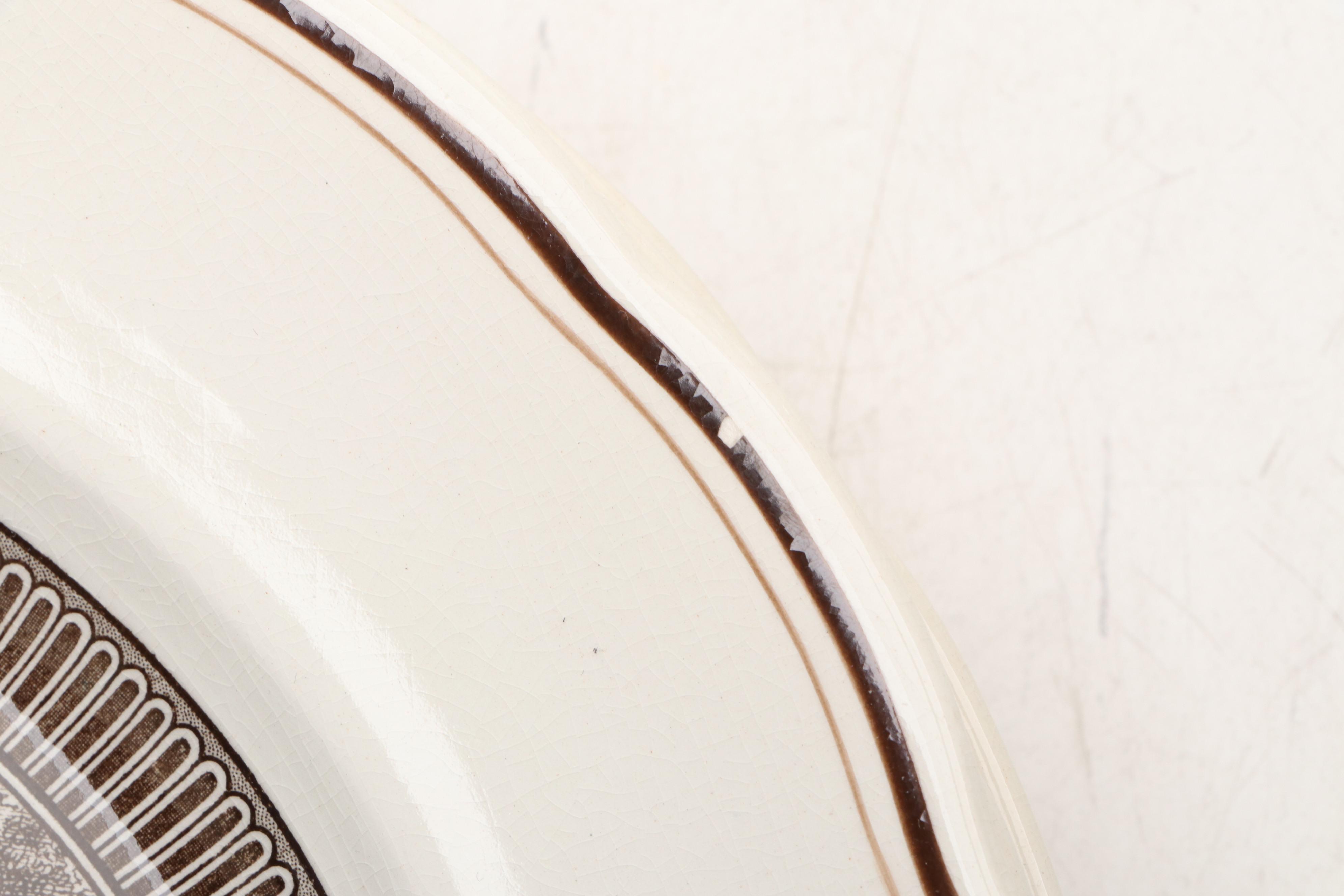 Wedgwood "Types of Gardens Through the Ages" Ceramic Plates, Early–Mid-20th C.