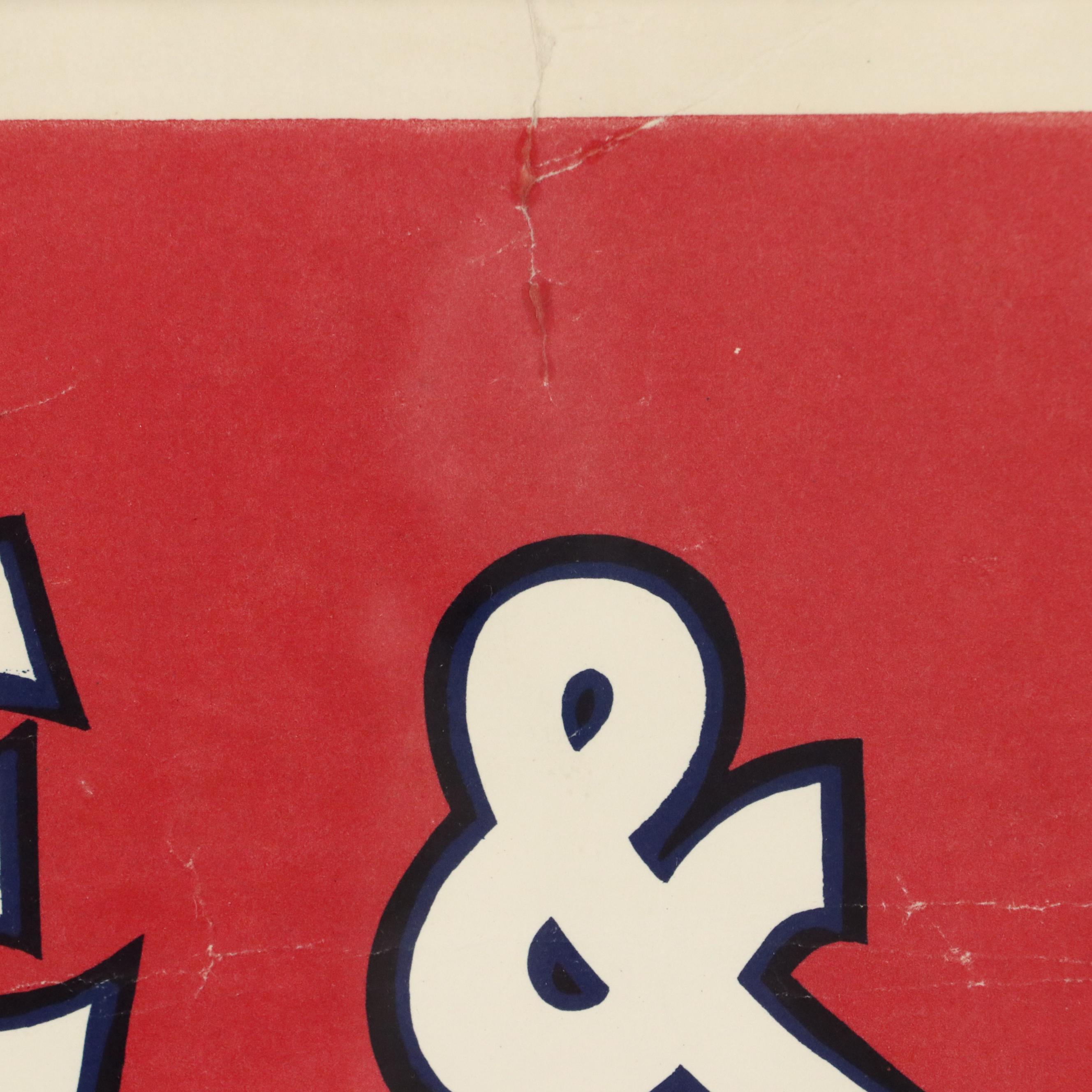 Crosse & Blackwell Stews and Corned Beef Advertisement Poster, Mid-20th Century