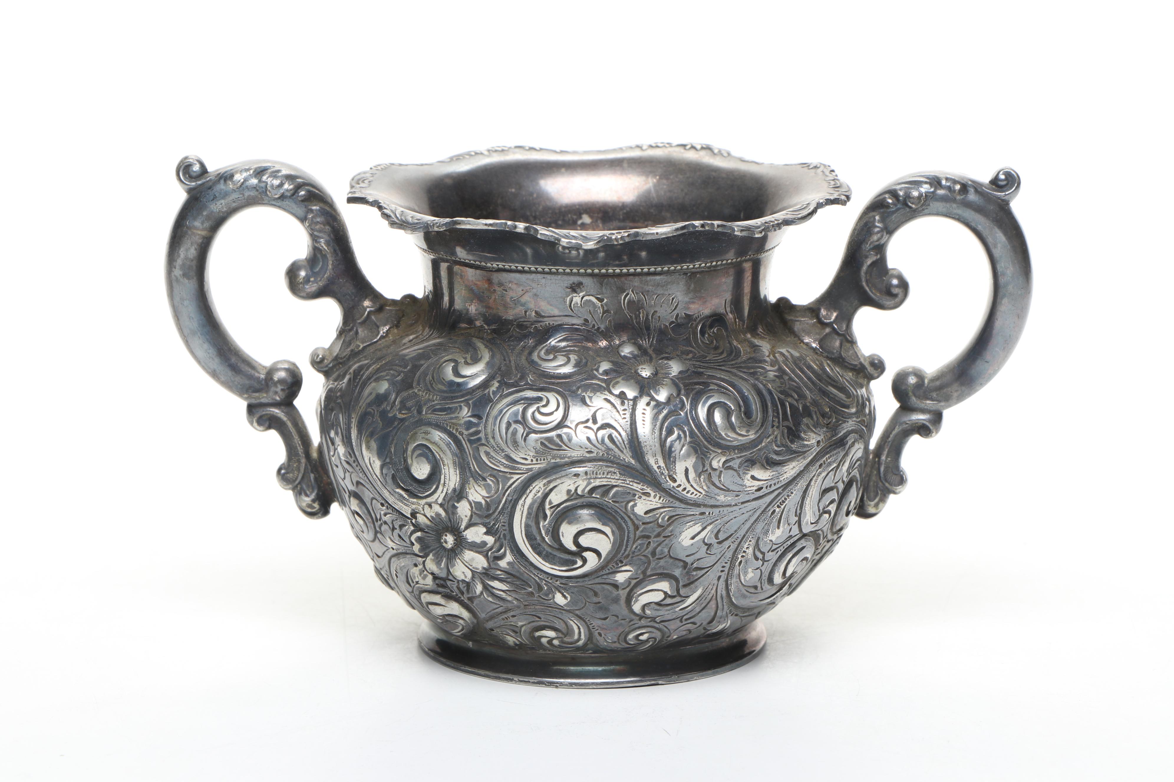 Barbour Silver Company Quadruple Plate Tea Service, Late 19th to Early 20th Cent