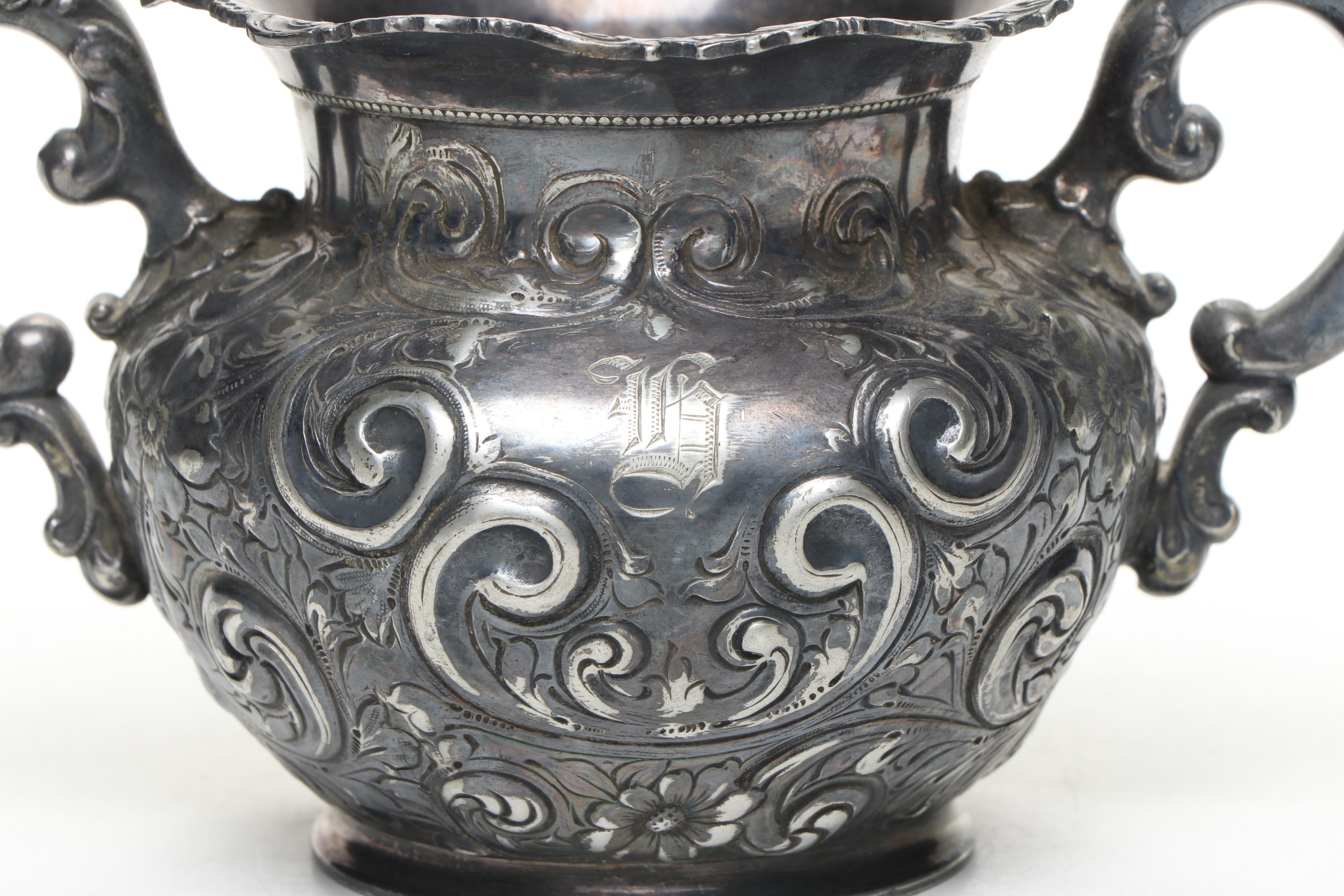 Barbour Silver Company Quadruple Plate Tea Service, Late 19th to Early 20th Cent