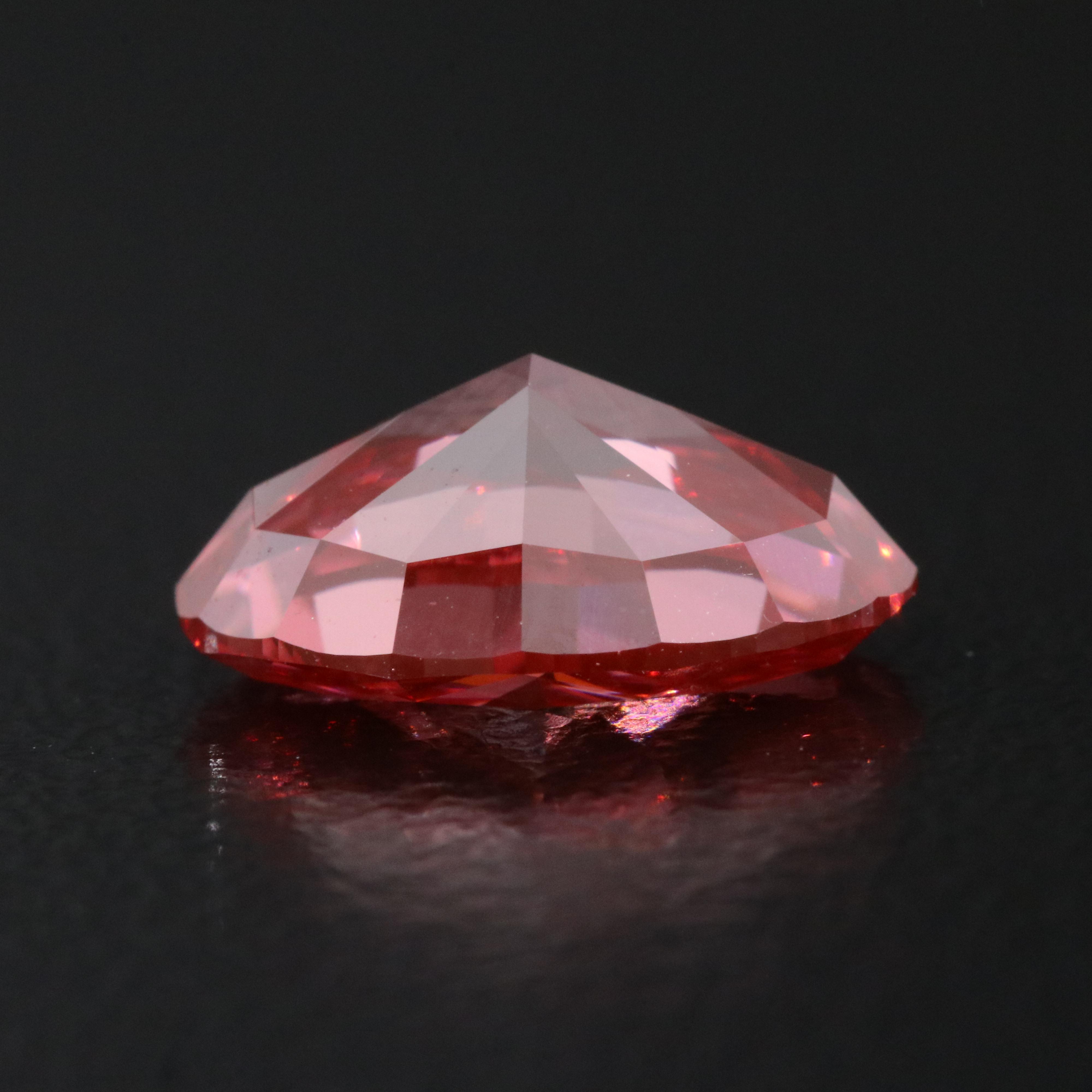 Loose 3.00 CT Lab Grown Fancy Pink Diamond