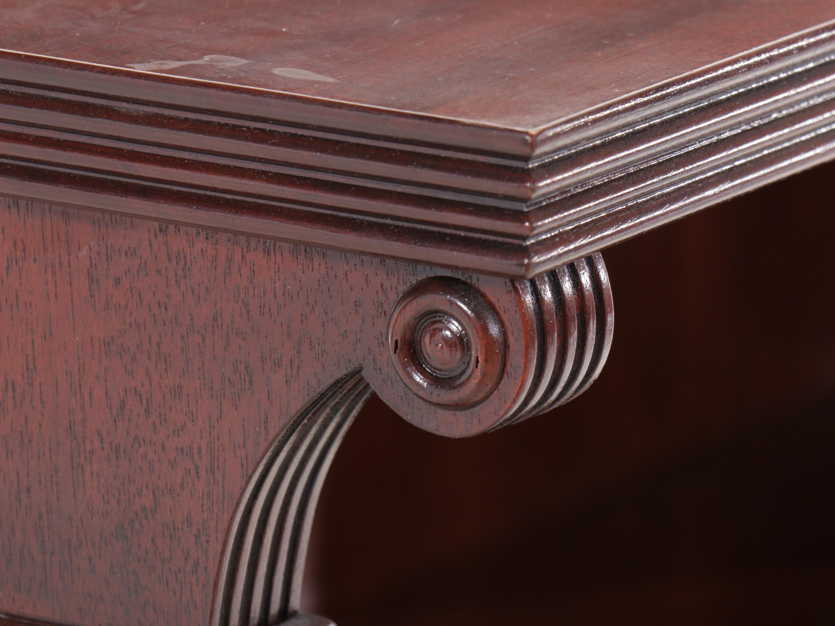 Georgian Style Mahogany Bookcase, 20th Century