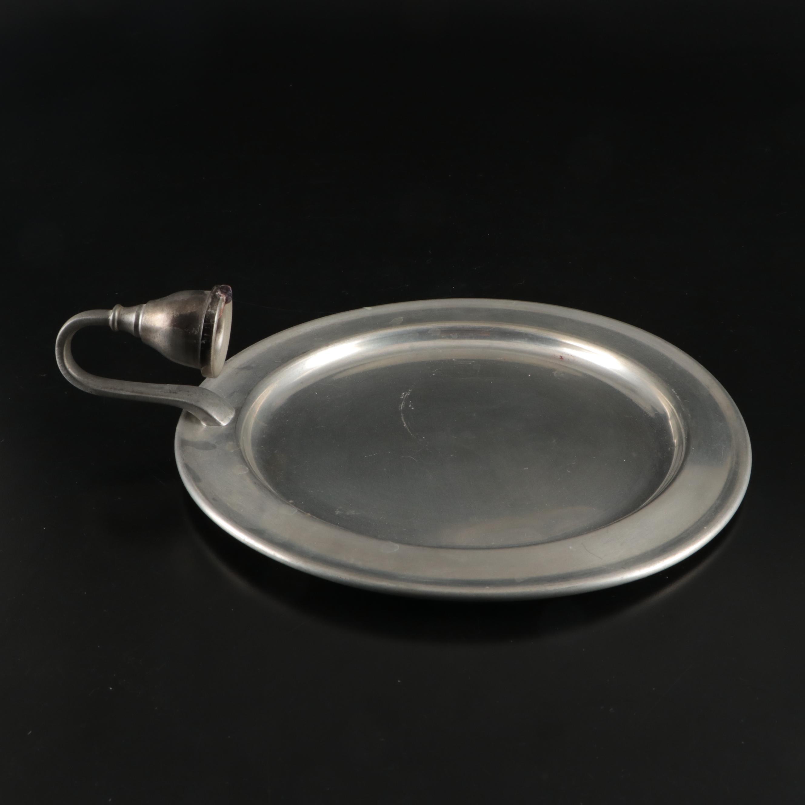 Woodbury Pewterers Plate Candlestick Sconces