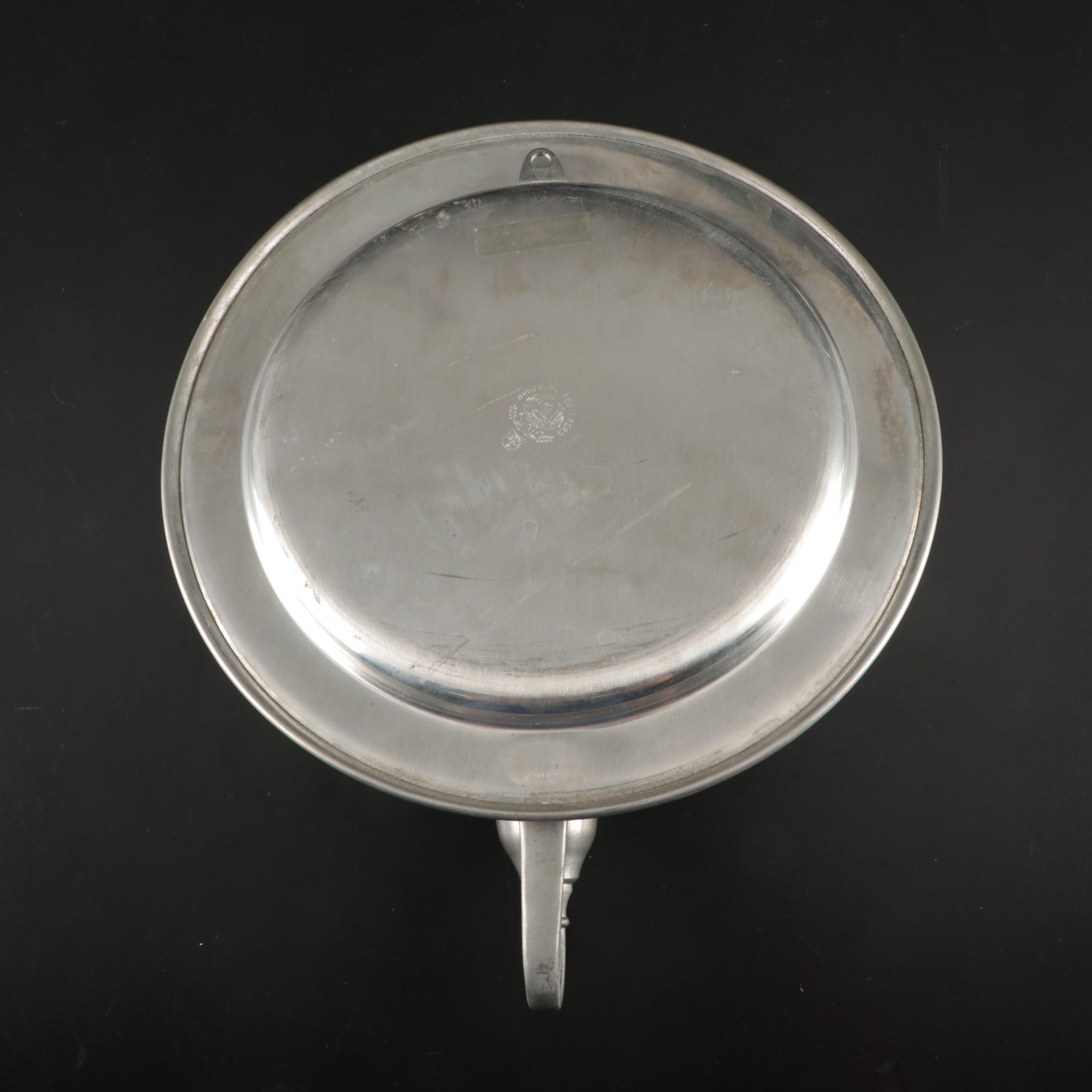 Woodbury Pewterers Plate Candlestick Sconces