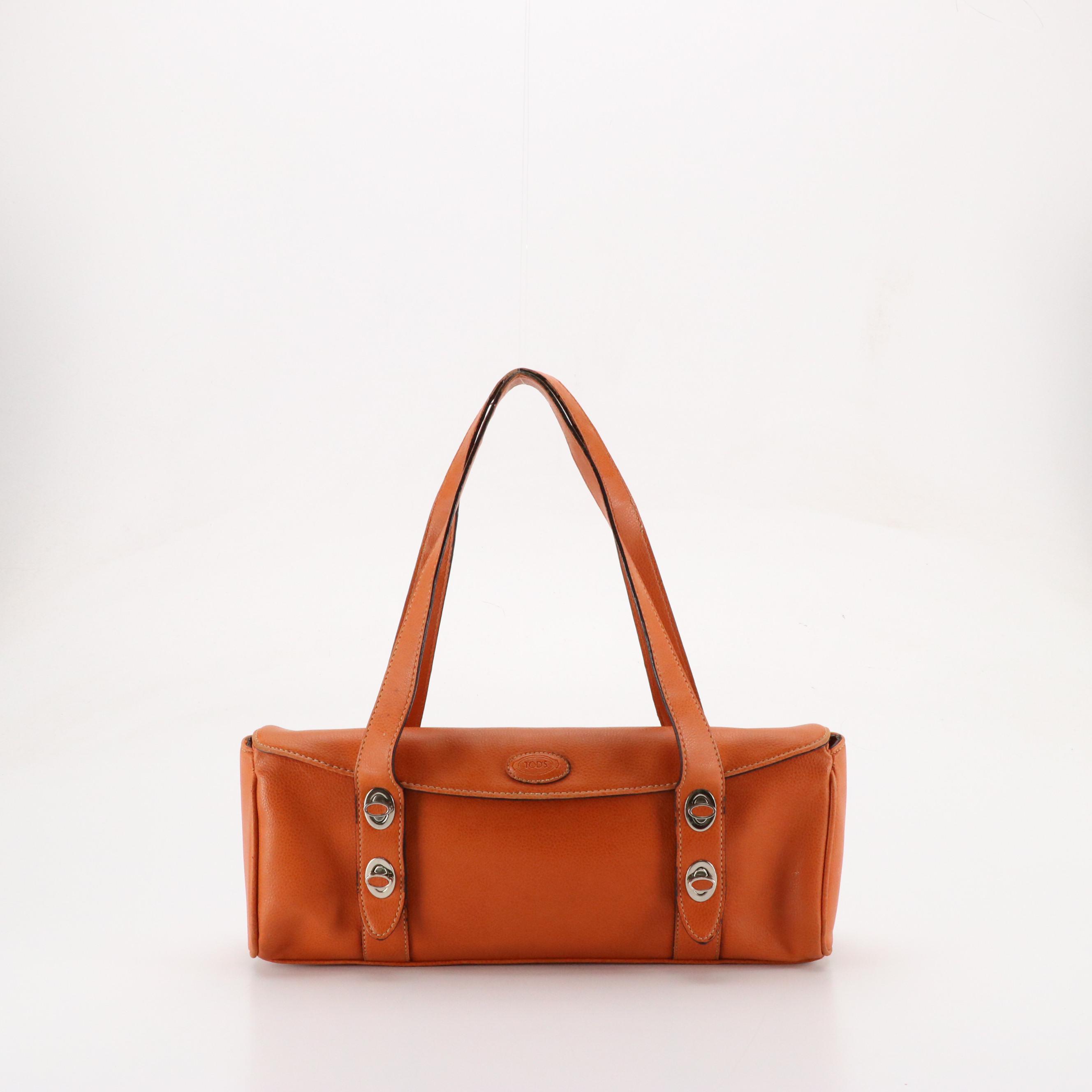 Orange Leather Shoulder and Sling Bags from Vera Pelle, Tory Burch and Tod's