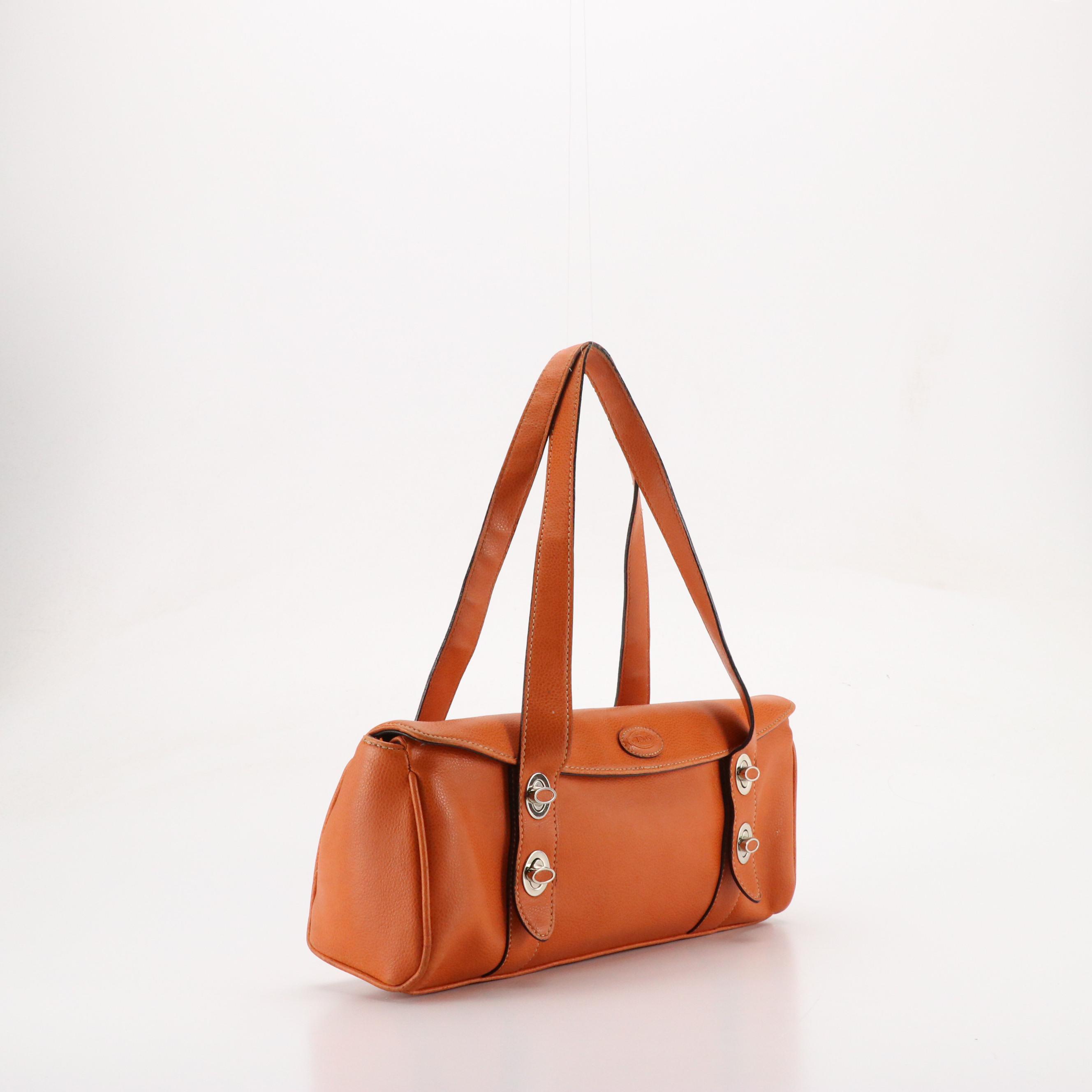 Orange Leather Shoulder and Sling Bags from Vera Pelle, Tory Burch and Tod's