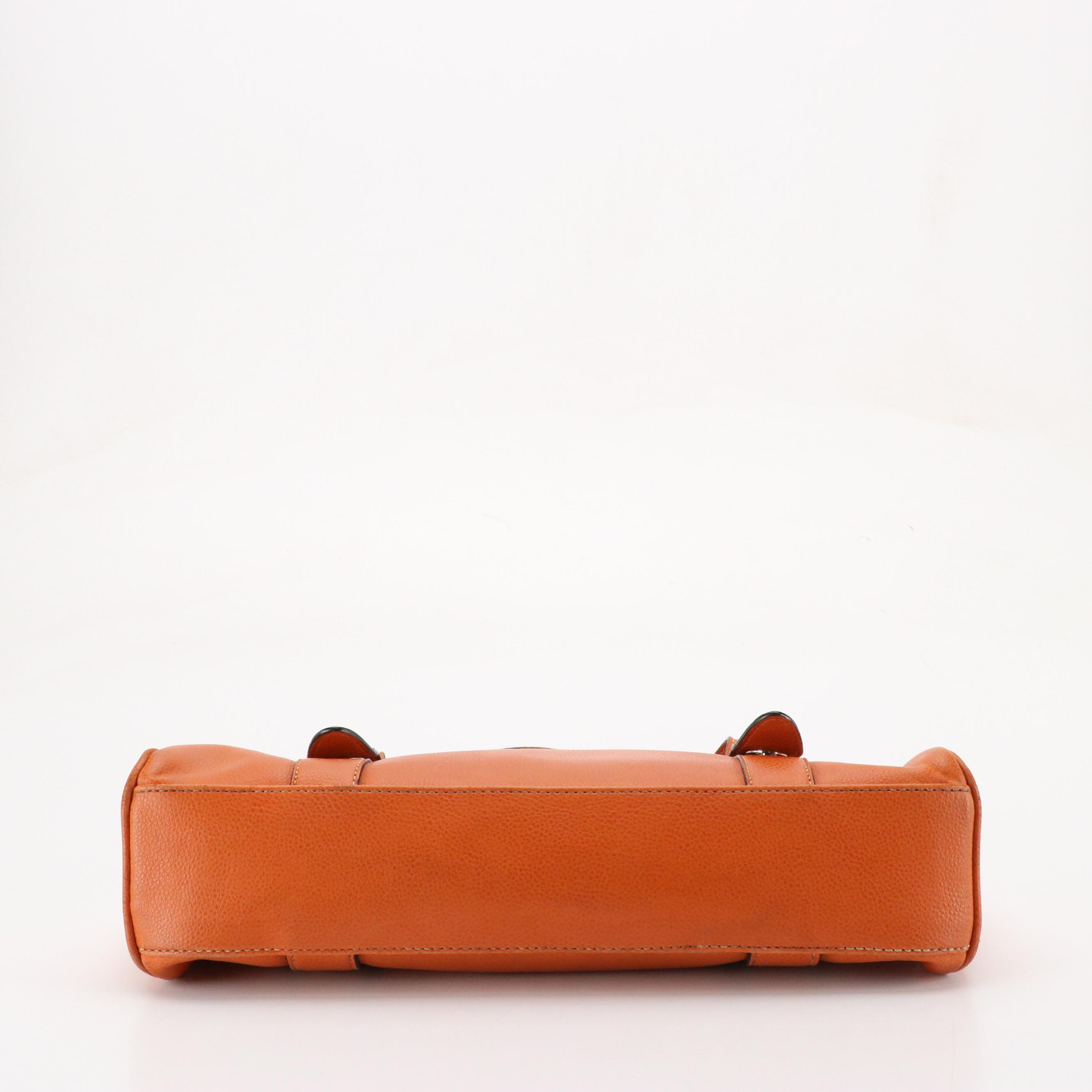 Orange Leather Shoulder and Sling Bags from Vera Pelle, Tory Burch and Tod's