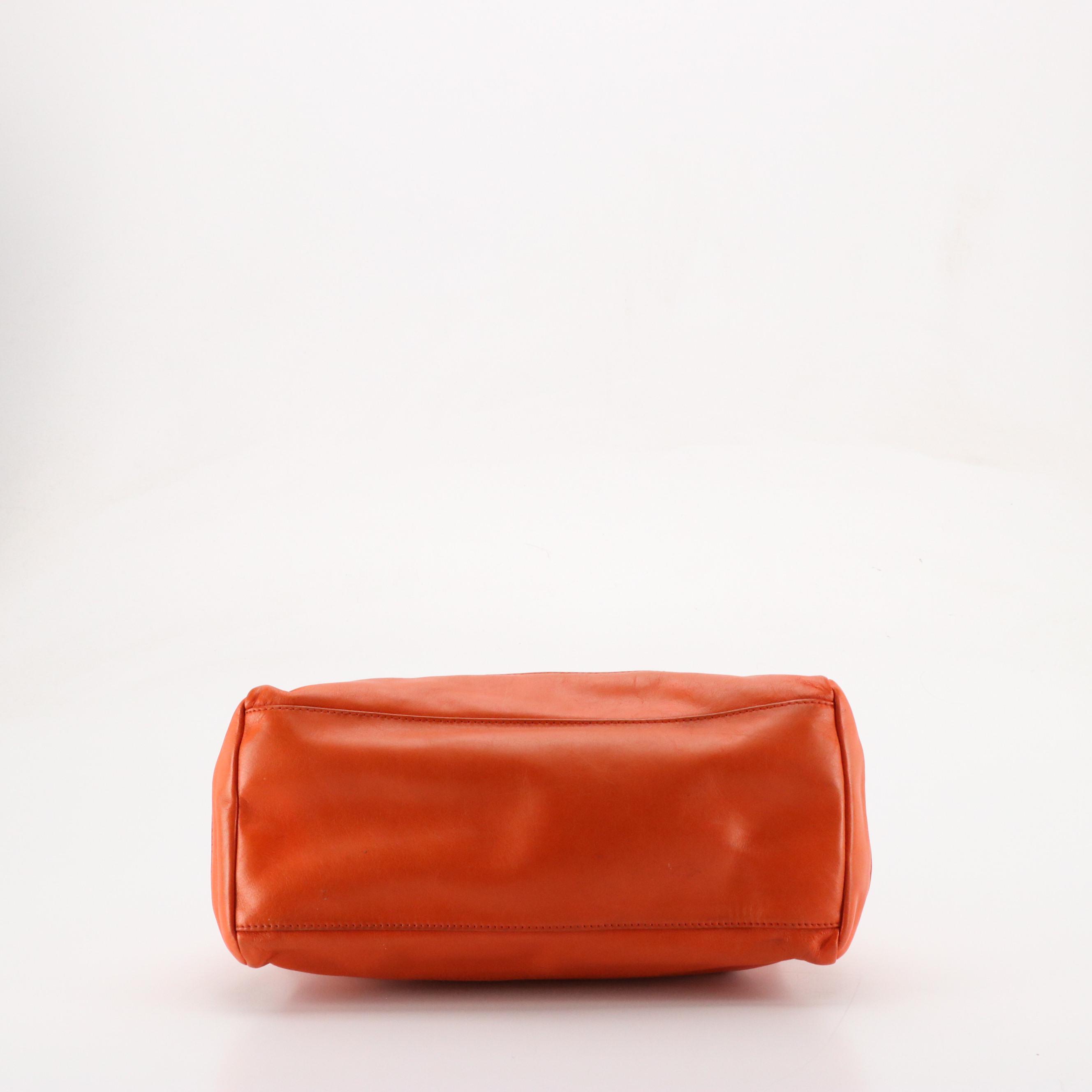 Orange Leather Shoulder and Sling Bags from Vera Pelle, Tory Burch and Tod's