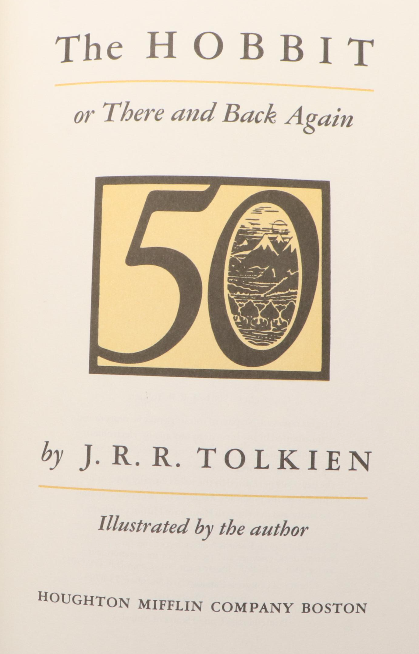 50th Anniversary Edition "The Hobbit" by J. R. R. Tolkien, 1987