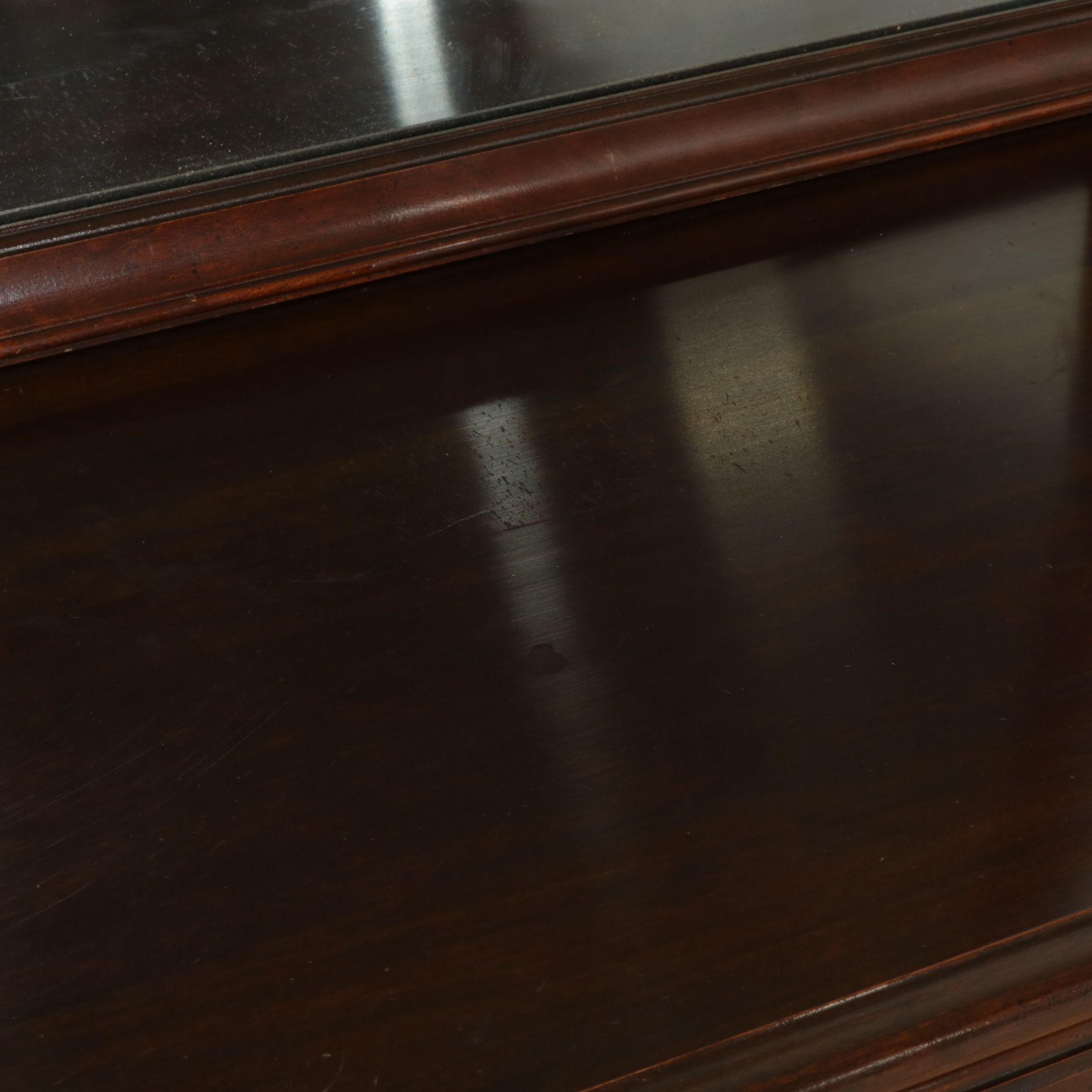 Federal Style Cherry Dresser and Mirror, Late 20th Century