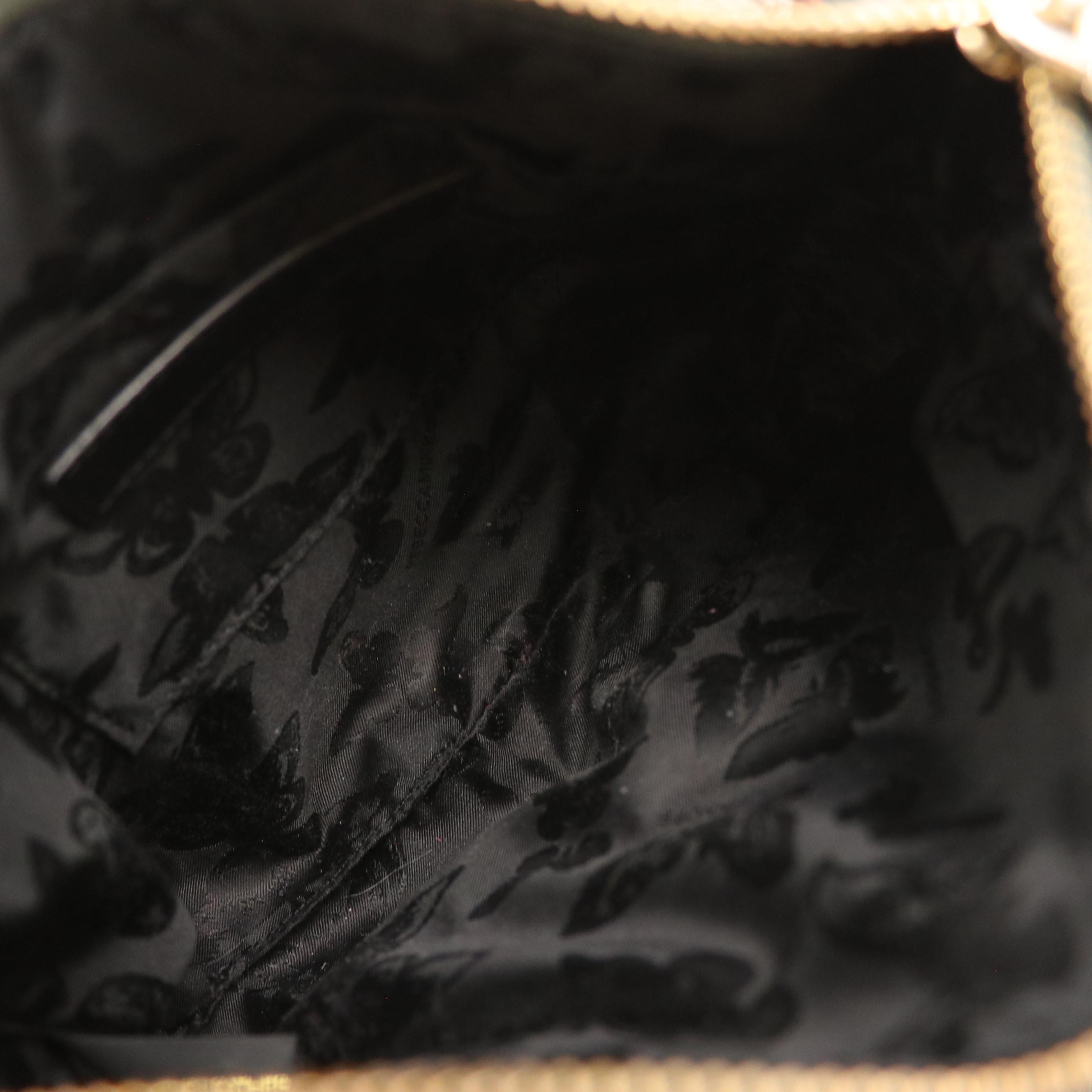 Rebecca Minkoff Yellow Croc Embossed Bucket Bag & Green Chain Strap Crossbody