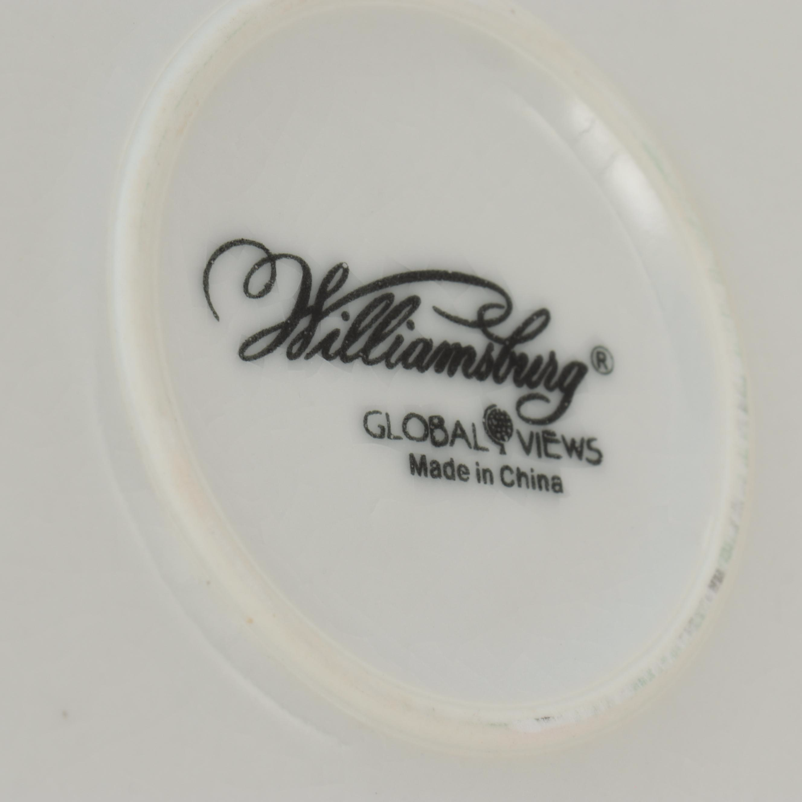 Chinese Williamsburg White Craquelure Ceramic Vases