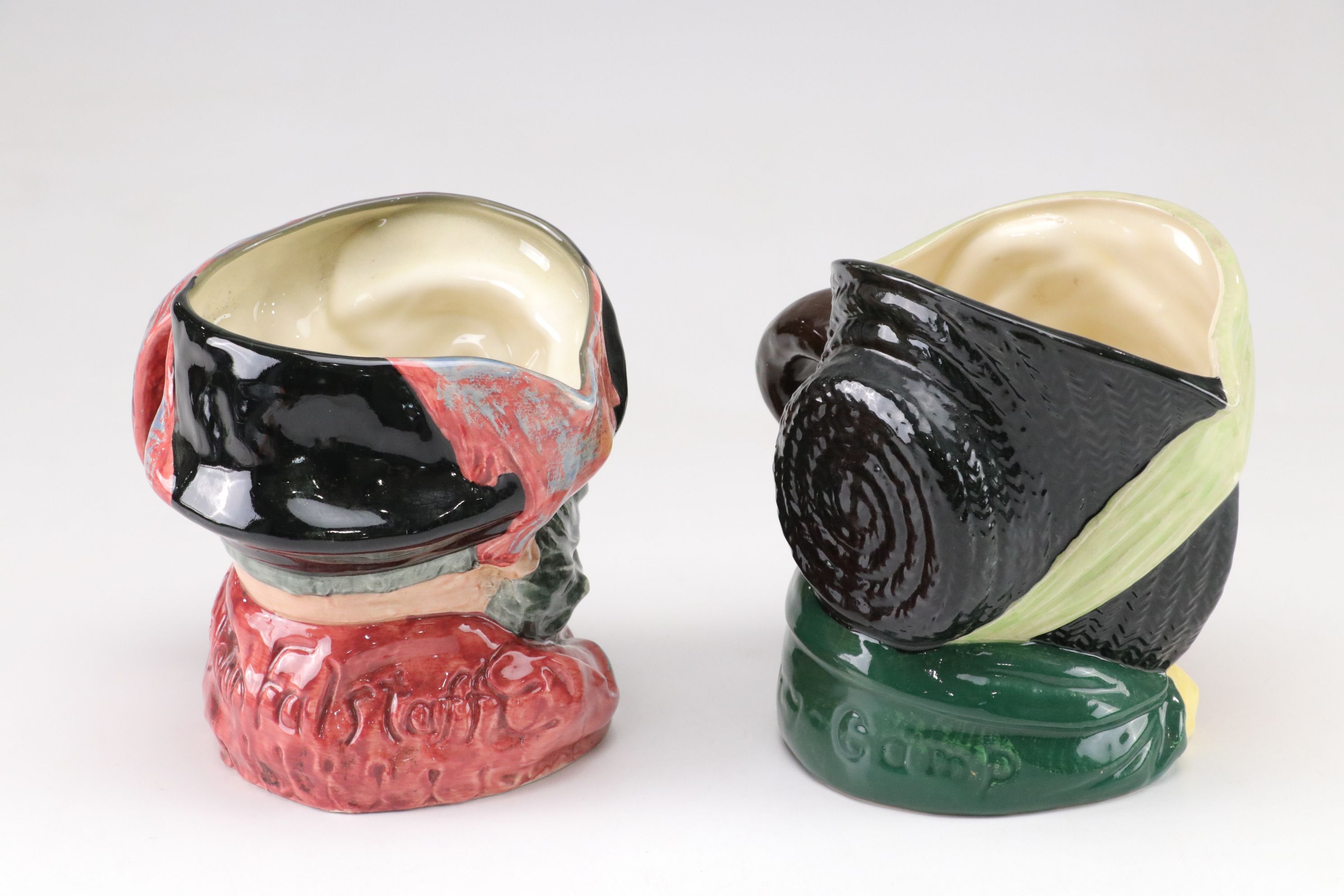 Royal Doulton Toby Jugs with "The Red Queen" and "Rip Van Winkle"