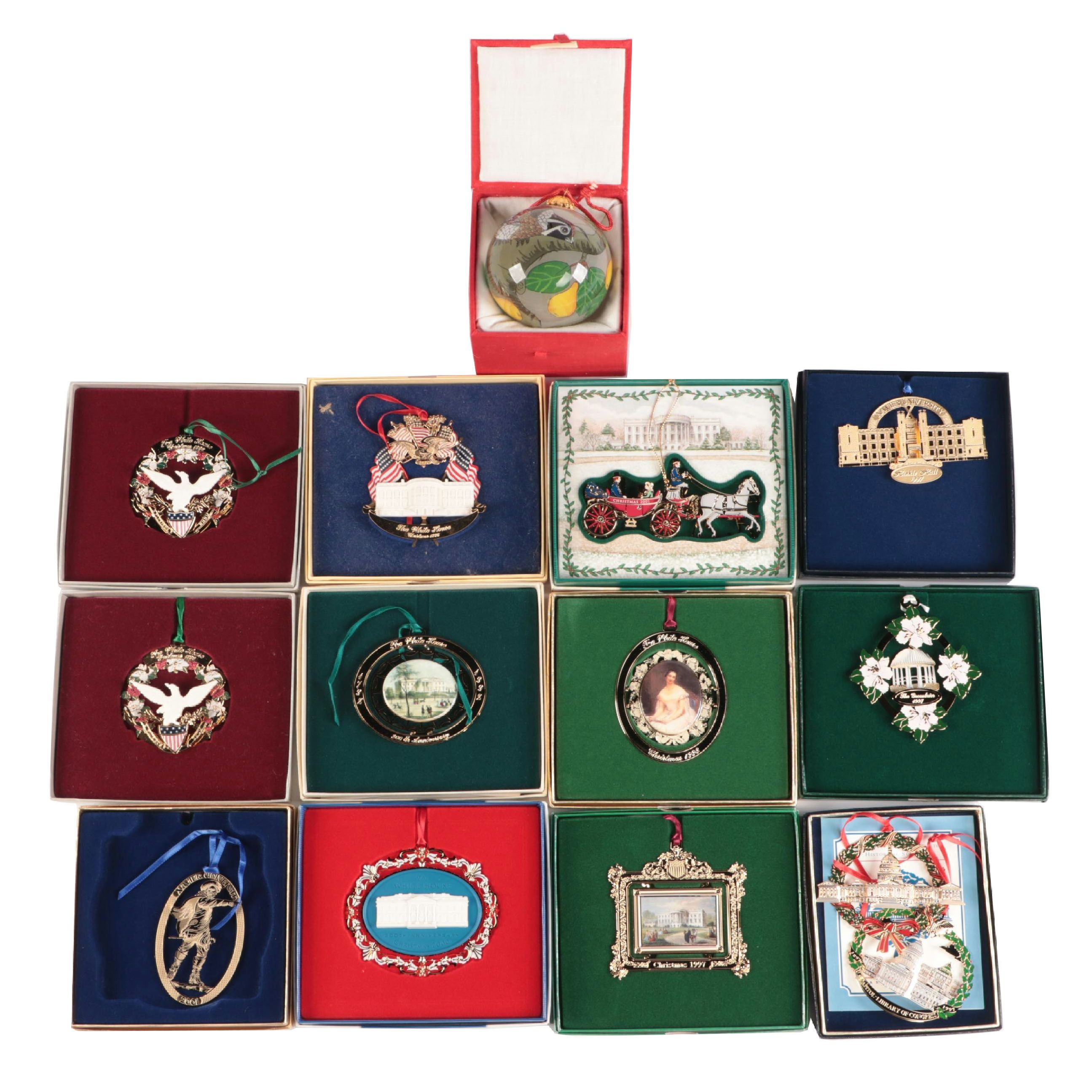 White House Historical Association Annual Ornaments with Other Ornaments