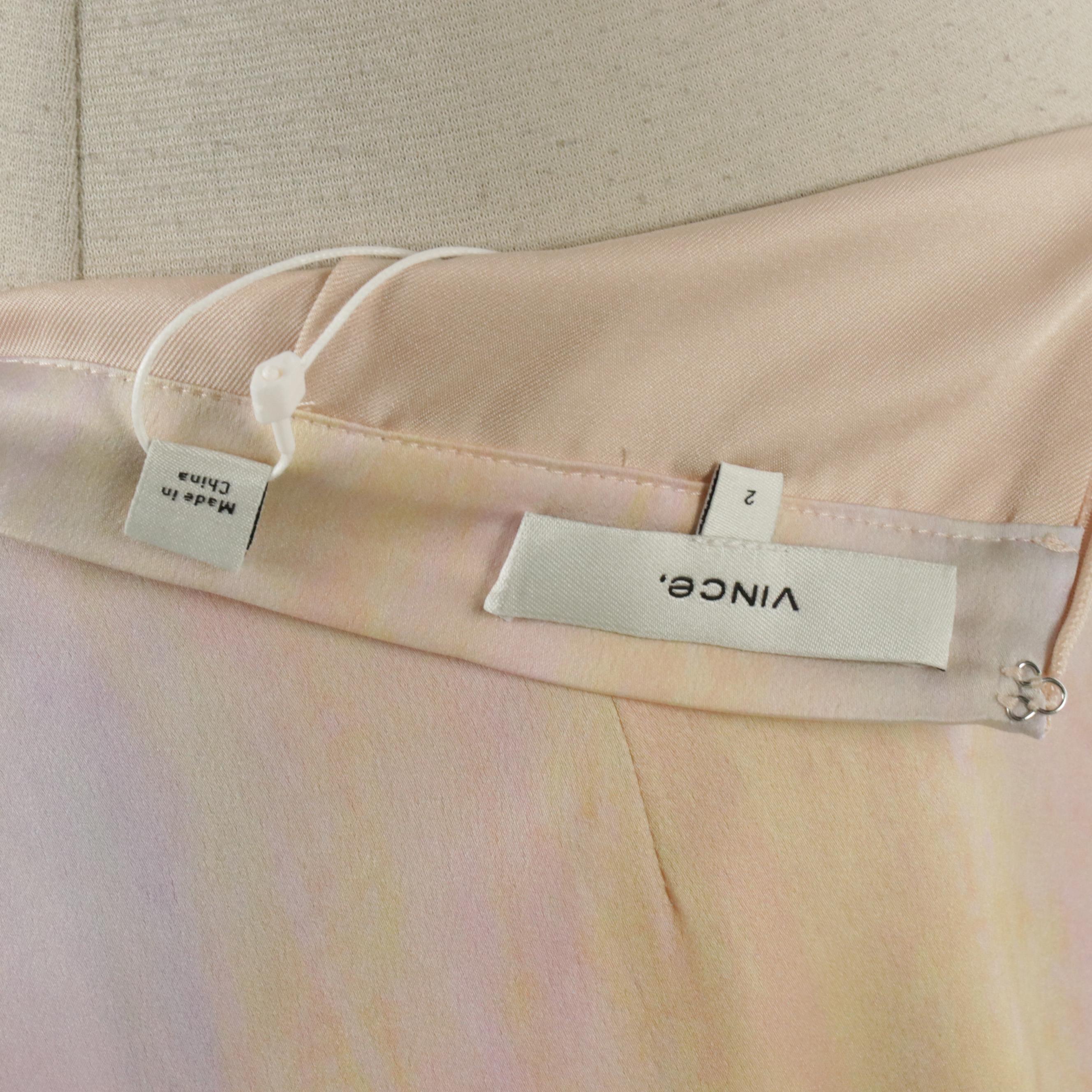 Vince Pastel Polyester Midi Skirt and Maeve by Anthropologie Leather Flare Skirt