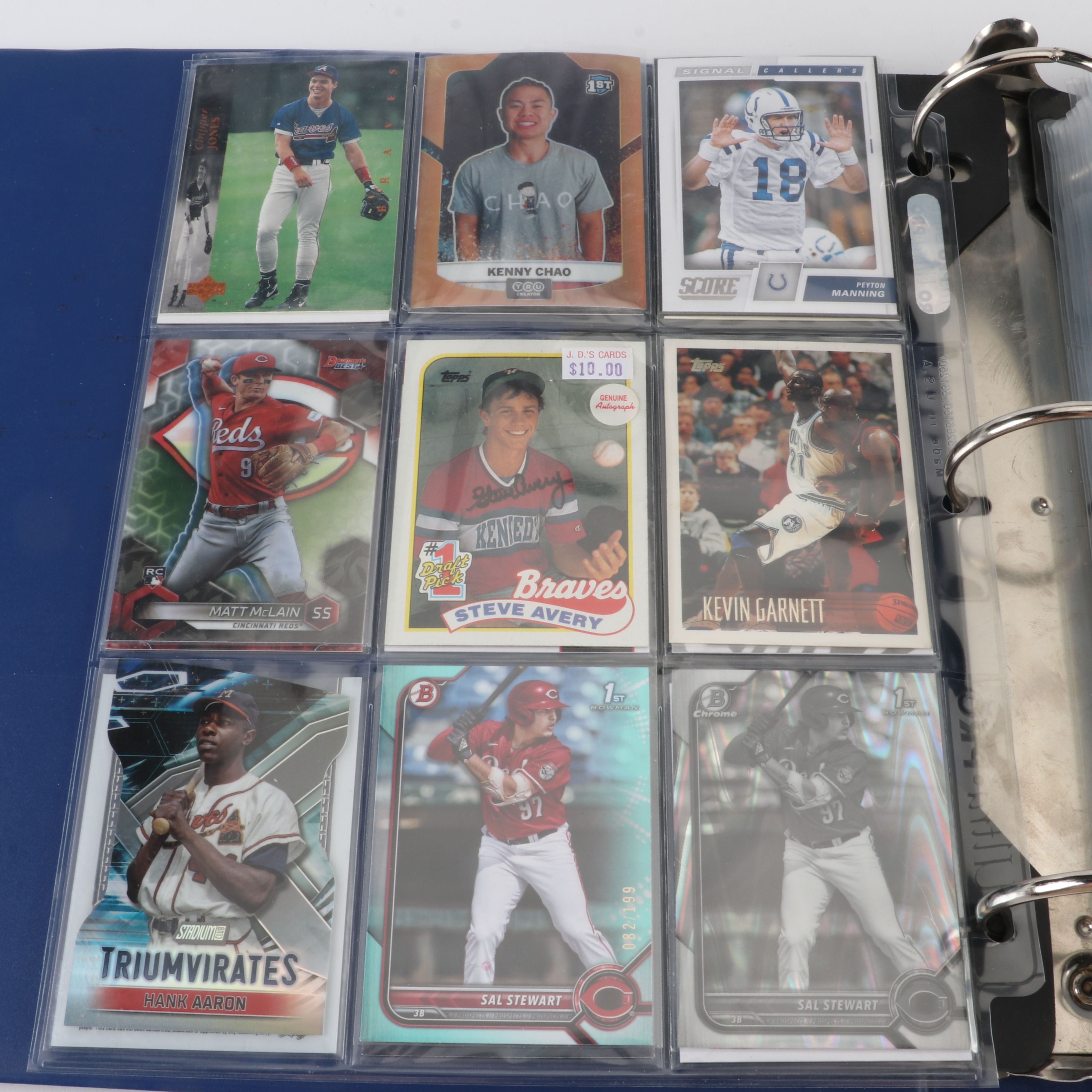 Large Collection of General Sports Trading Cards, Including Autographed Cards