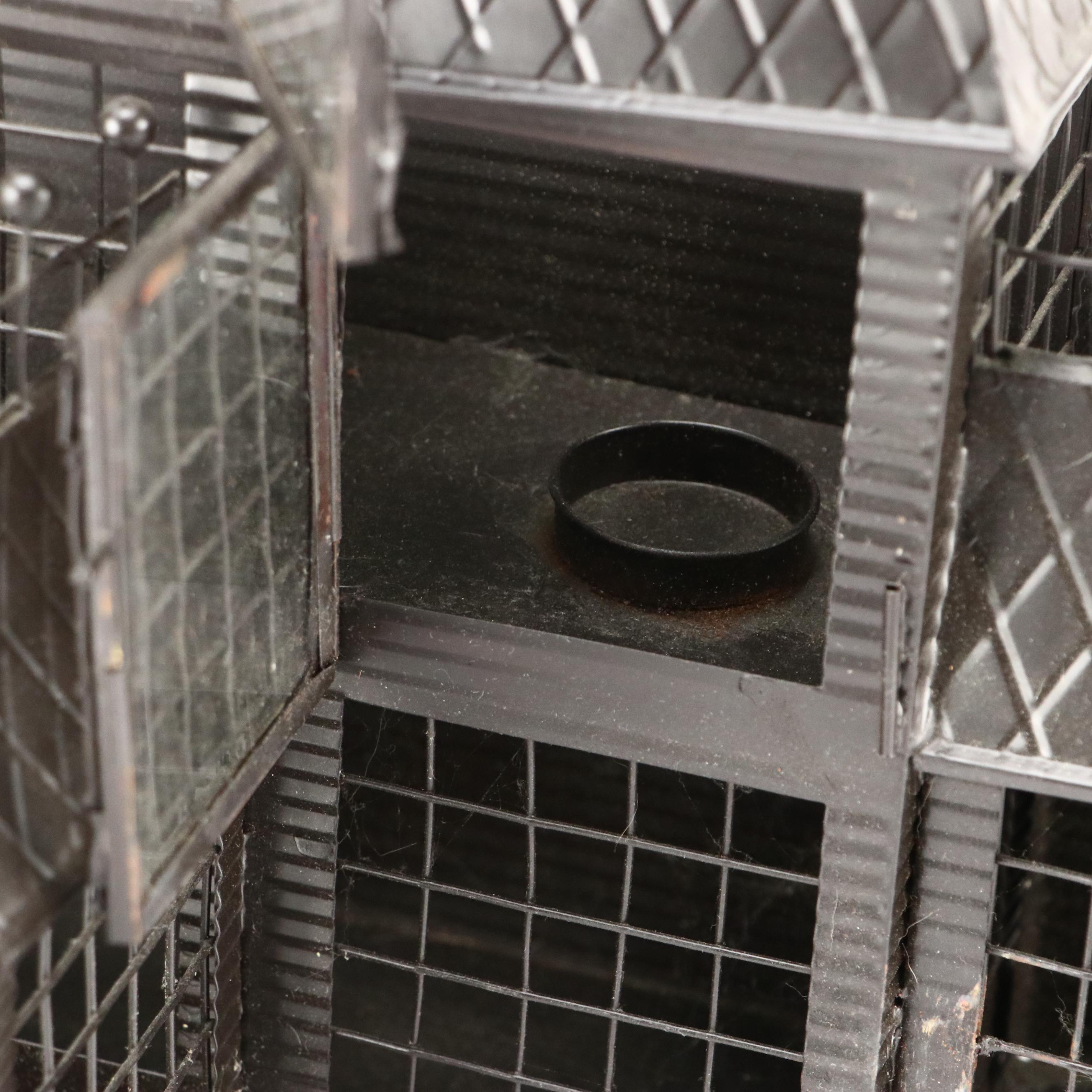 Metal Haunted House Tea Light Luminary