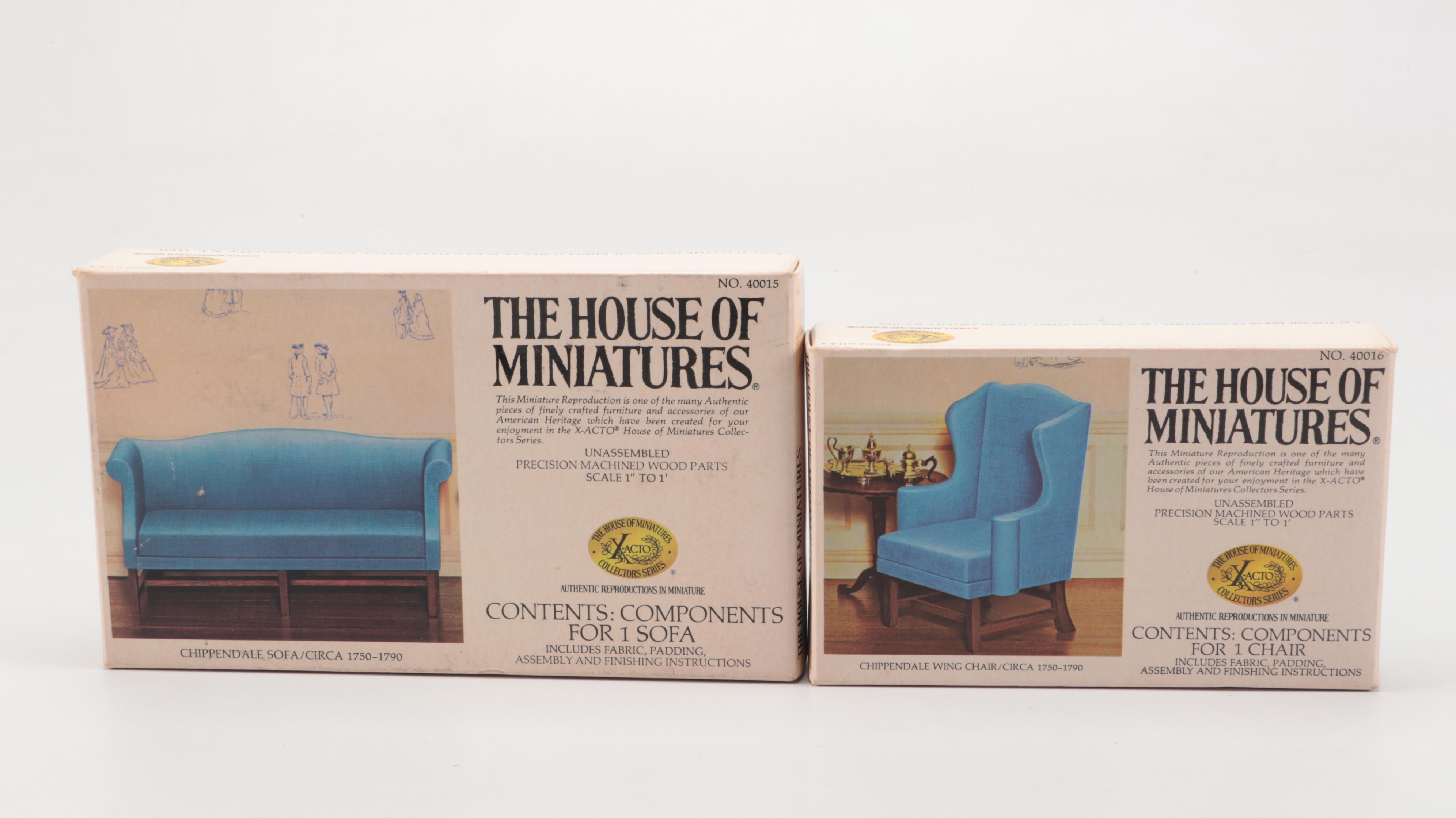 "The Doll House Book" with Doll House Furniture and More Books