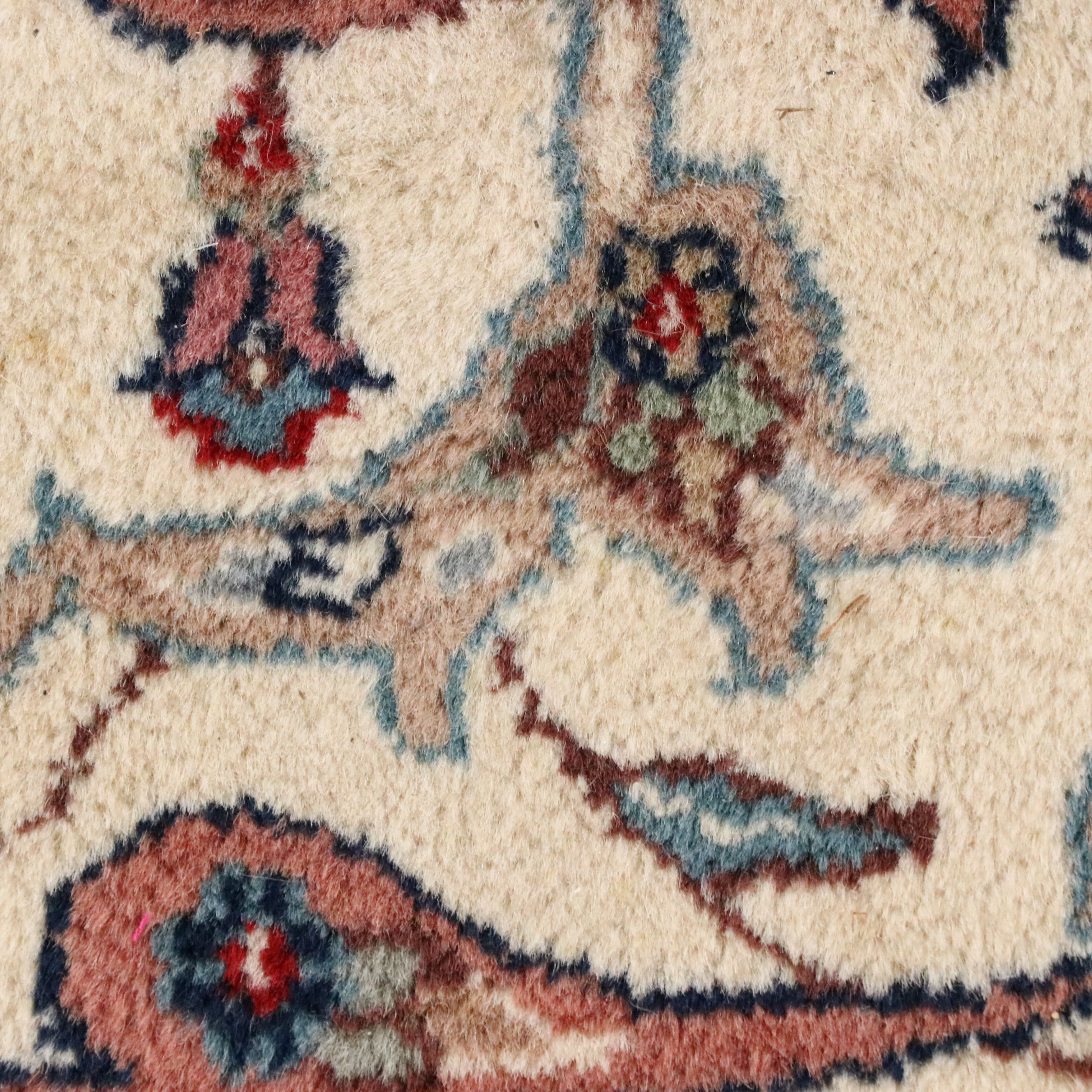 12' x 12'7 Hand-Knotted Sino-Persian Tabriz Room-Sized Rug