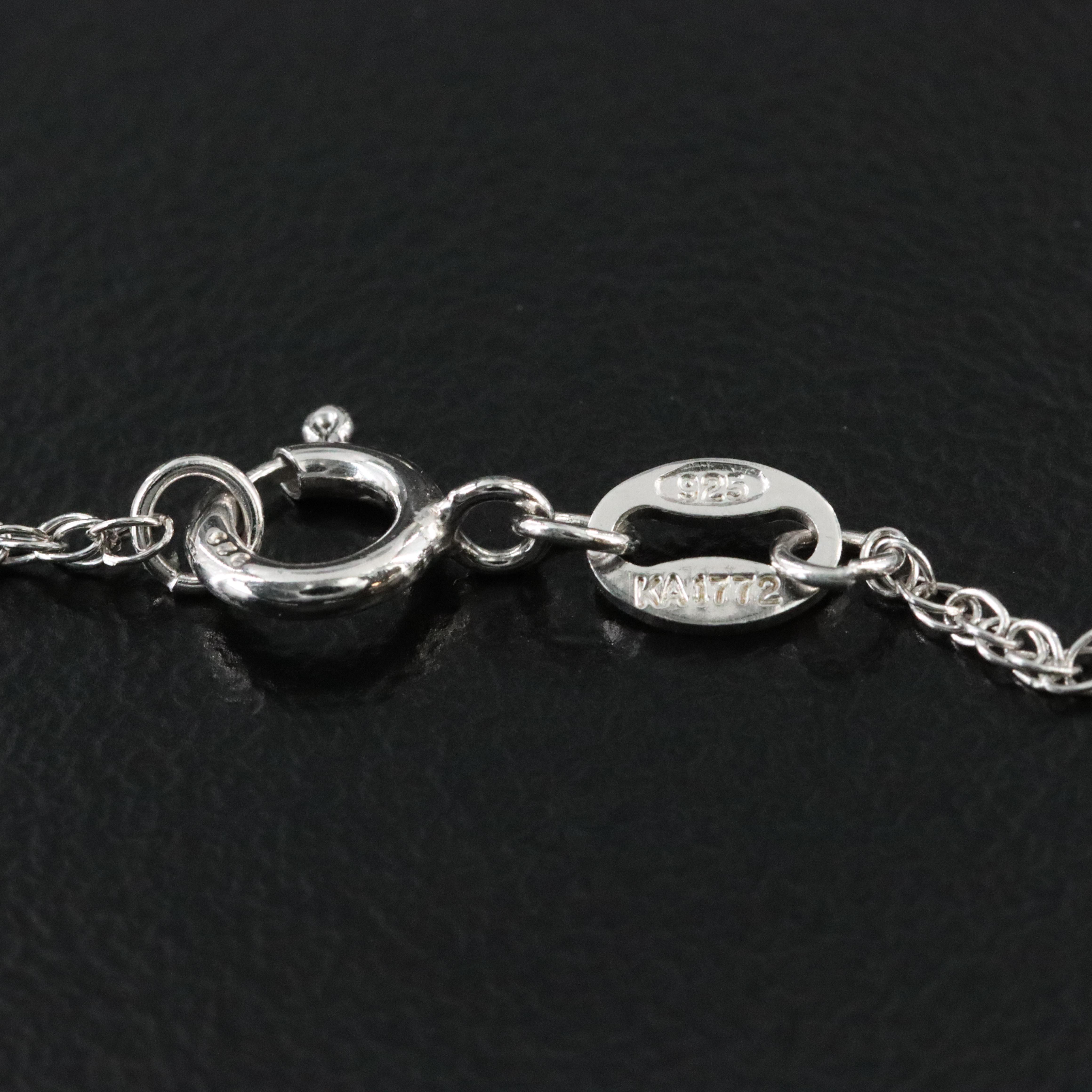 Sterling Diamond Infinity Heart Pendant Necklace