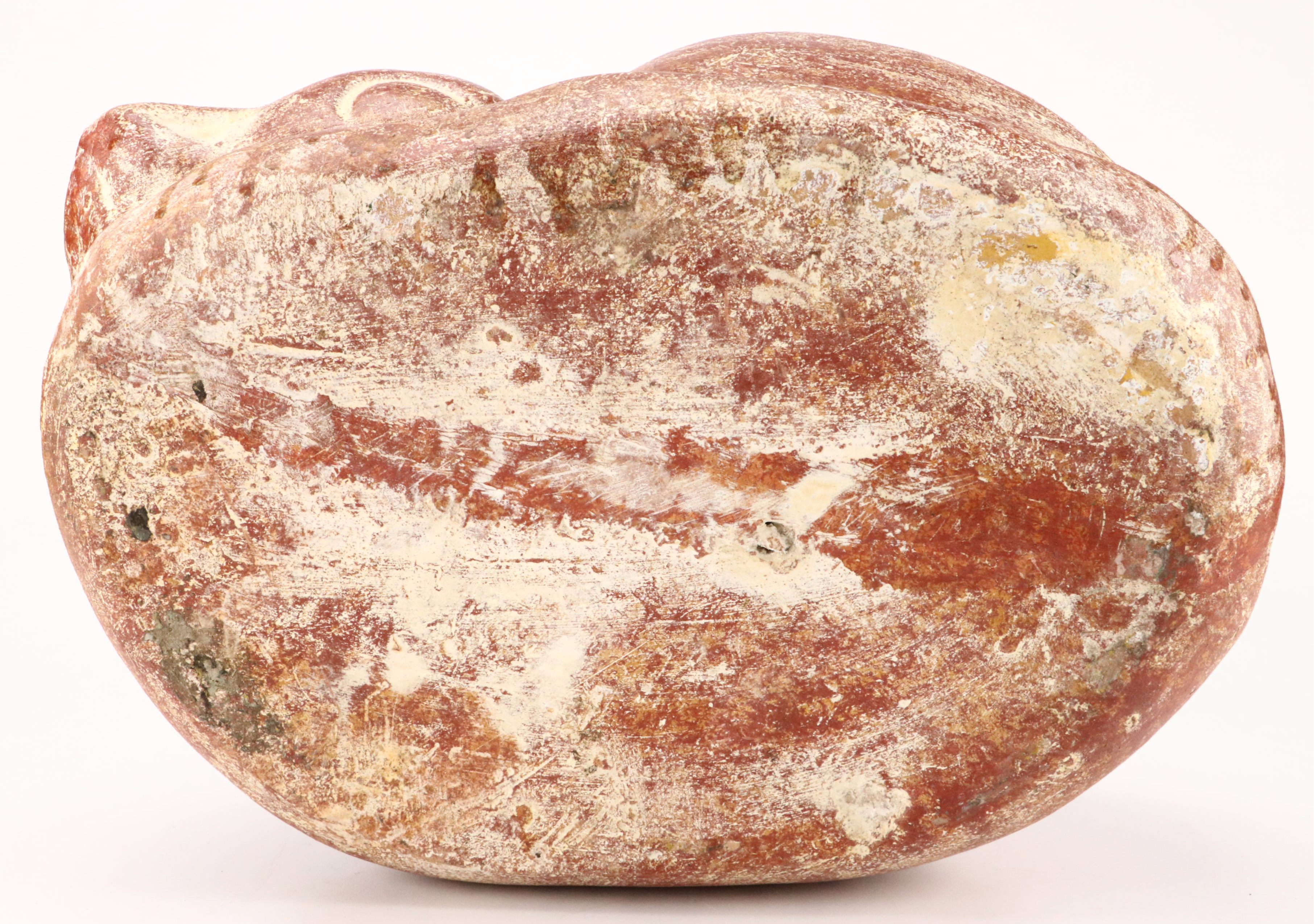 Earthenware Sleeping Cat Outdoor Planter