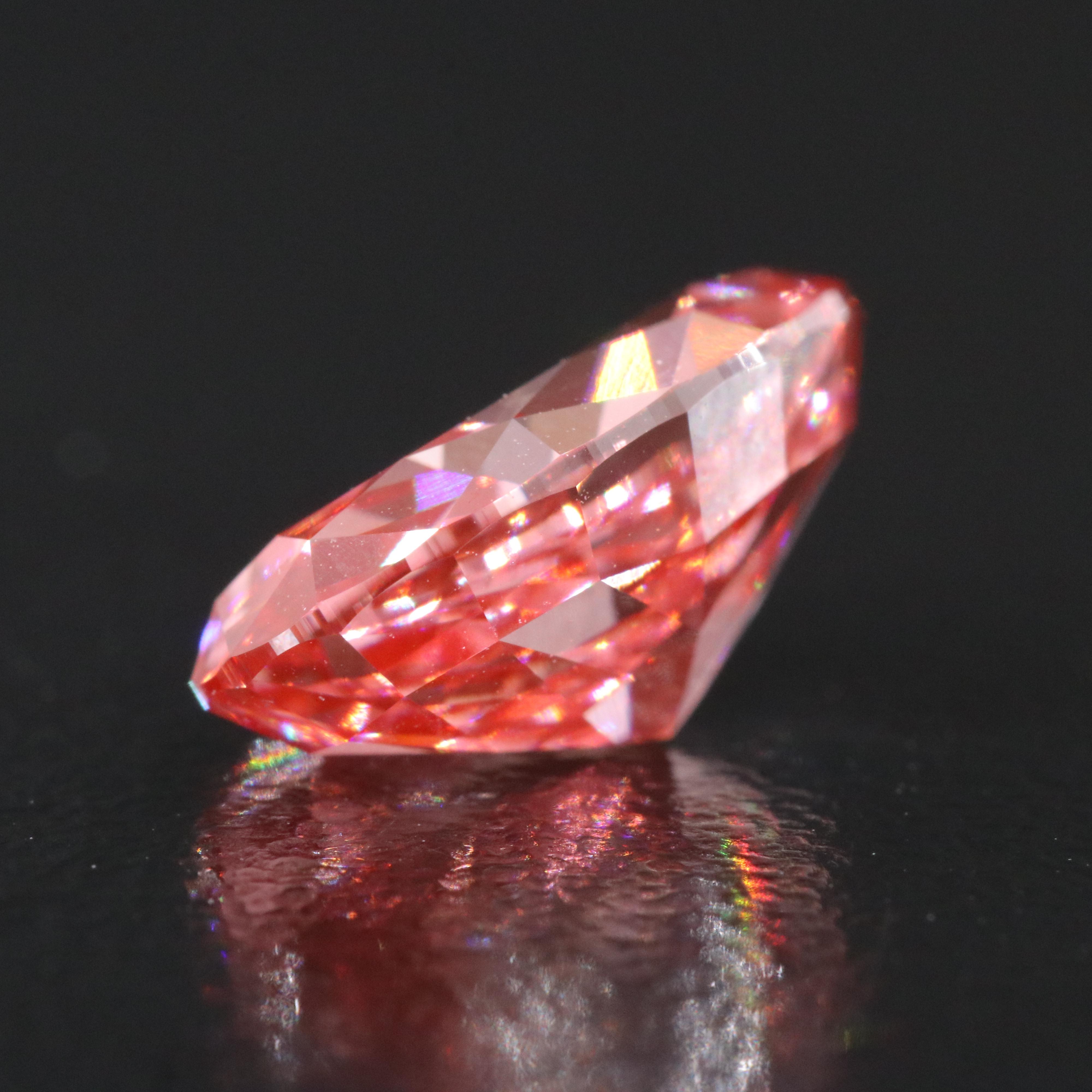 Loose 4.00 CT Fancy Pink Lab Grown Diamond