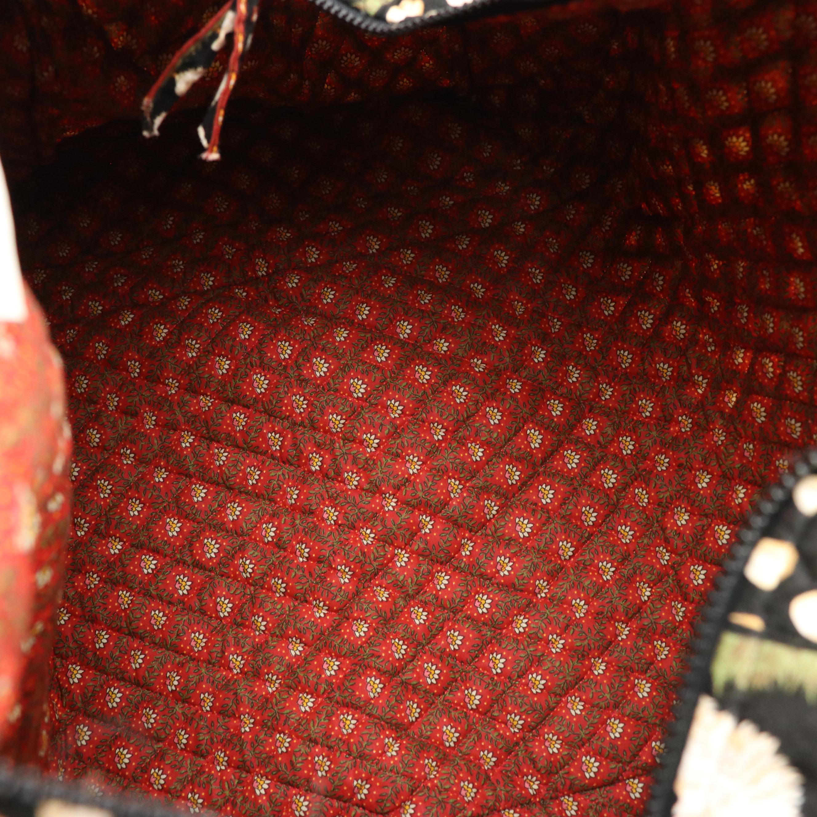 Vera Bradley Chanticleer Egg Printed Shoulder and Travel Bags in Cotton