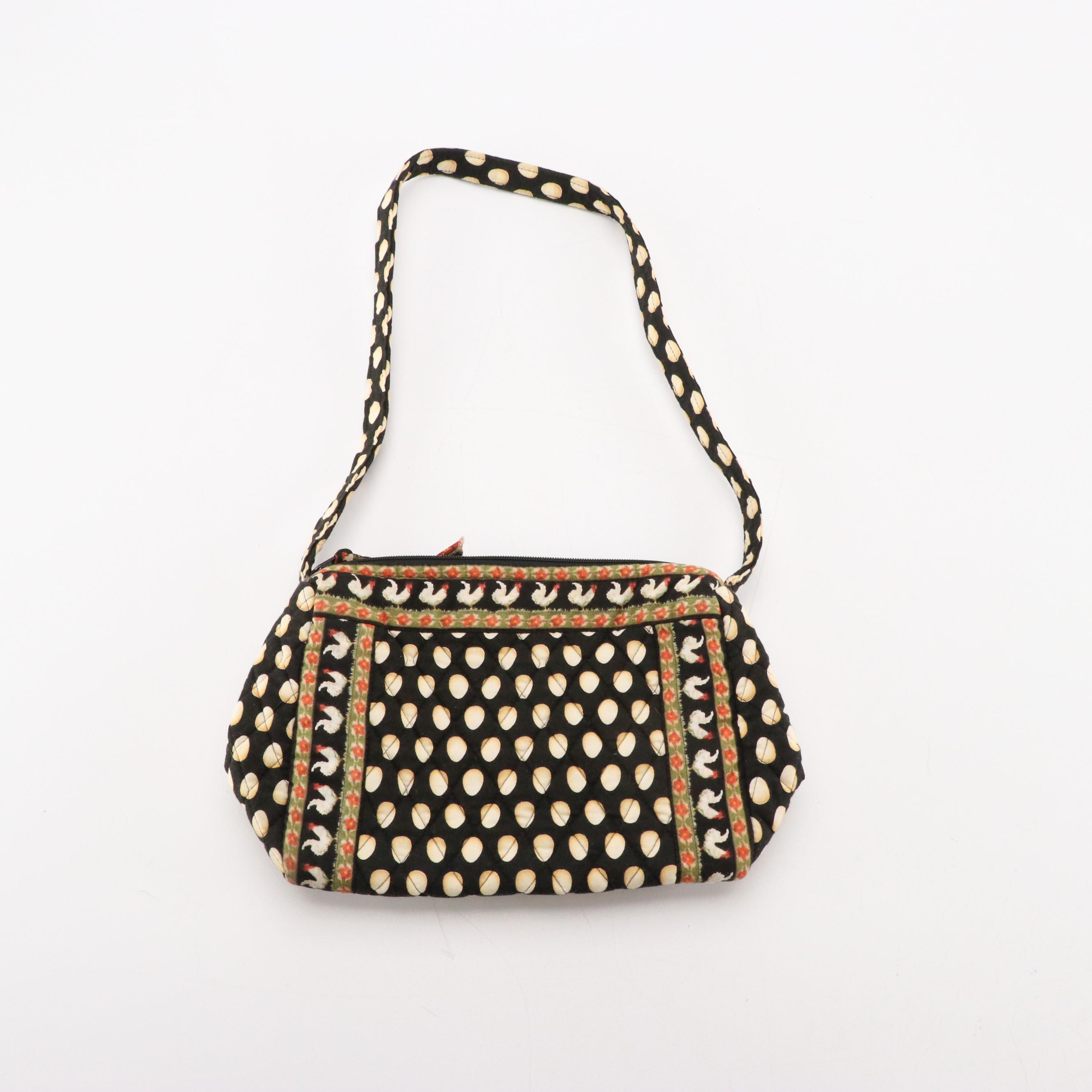 Vera Bradley Chanticleer Egg Printed Shoulder and Travel Bags in Cotton
