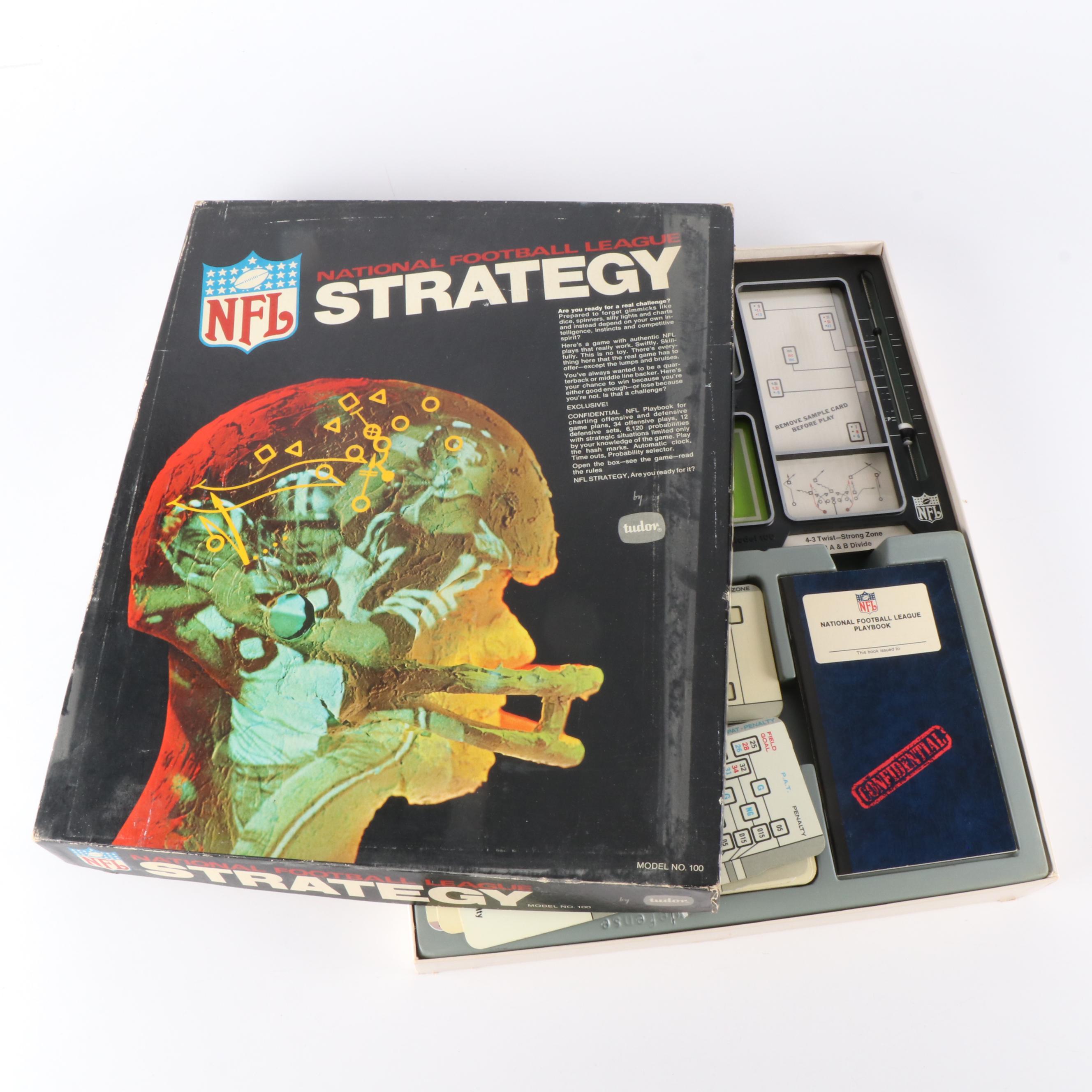 Vintage Johnny Unitas Football Game in a Collection of Football Board Games