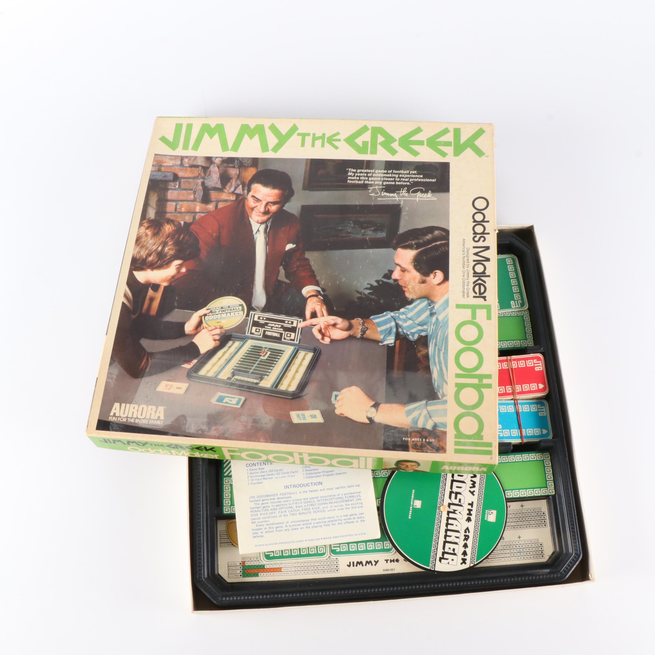 Vintage Johnny Unitas Football Game in a Collection of Football Board Games