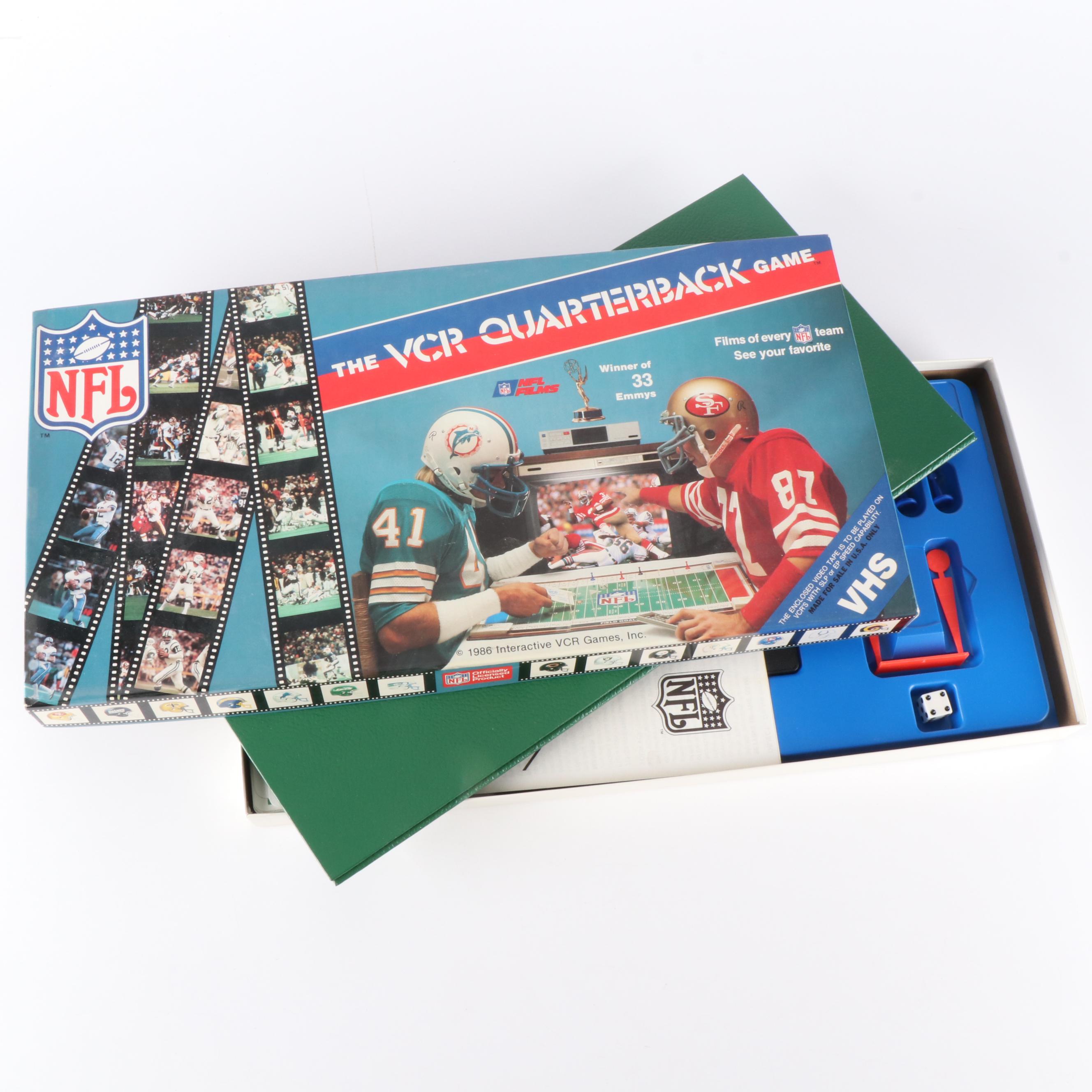 Vintage Johnny Unitas Football Game in a Collection of Football Board Games