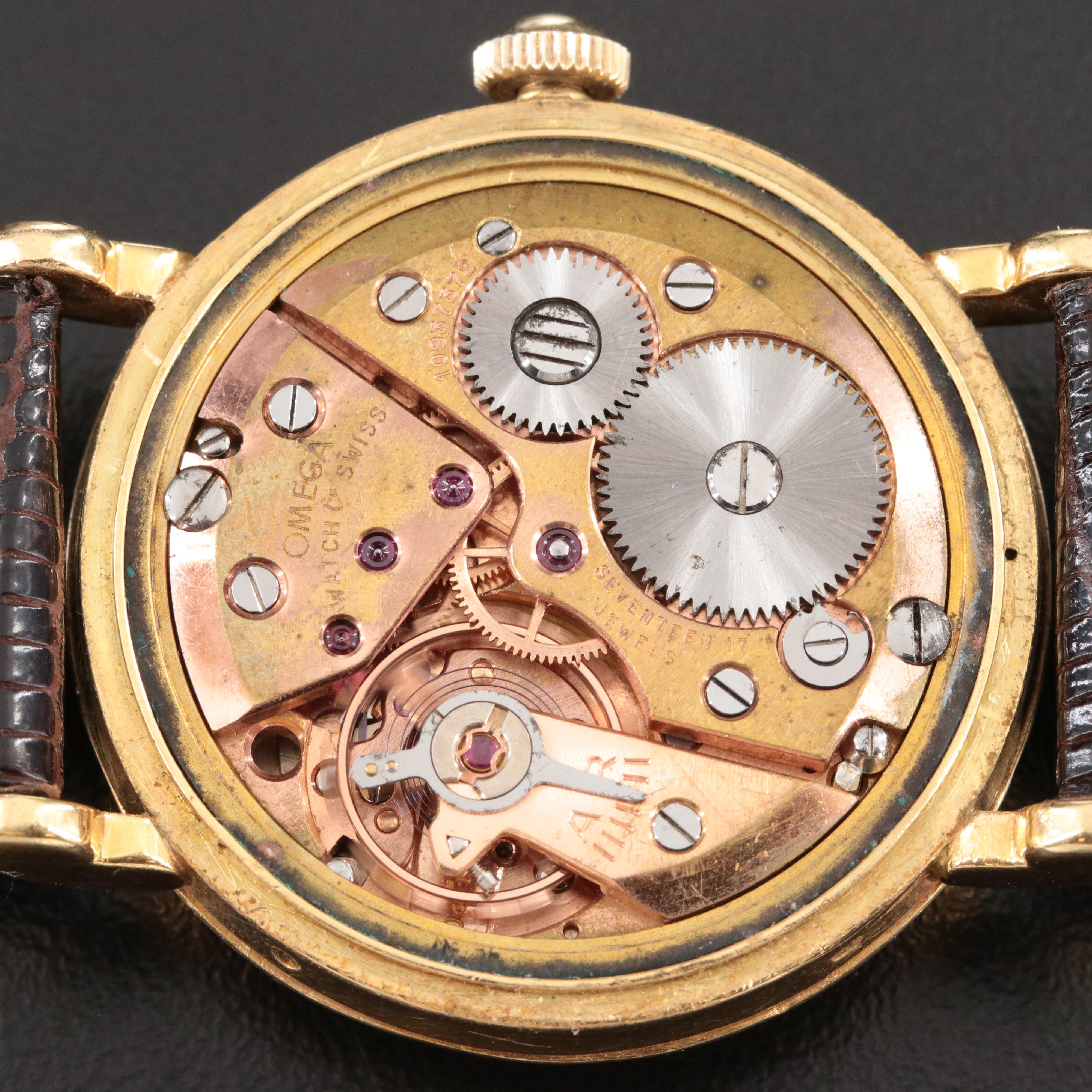 Omega Triple Date Moonphase 18K Vintage Watch c.1944