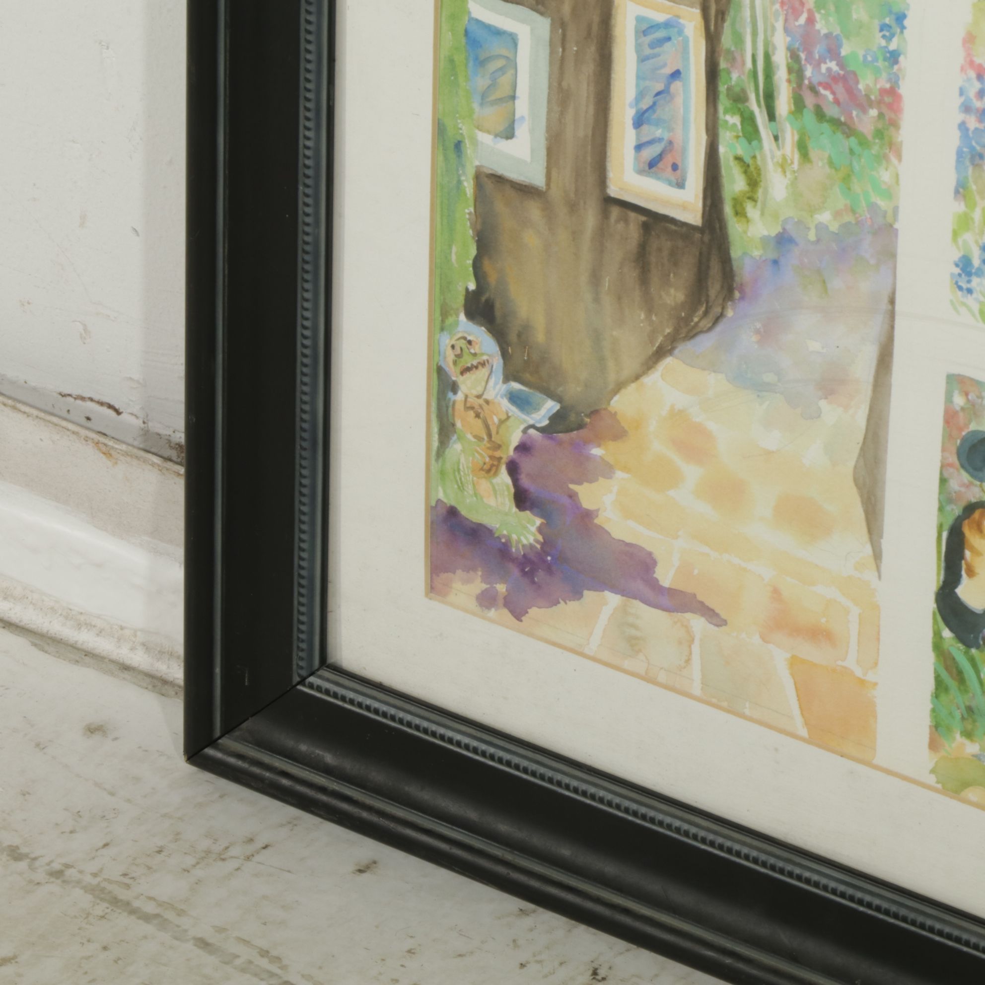 Mary Gordon-Hagler Watercolor Painting Inspired by Dreamworks "Shrek", 2005