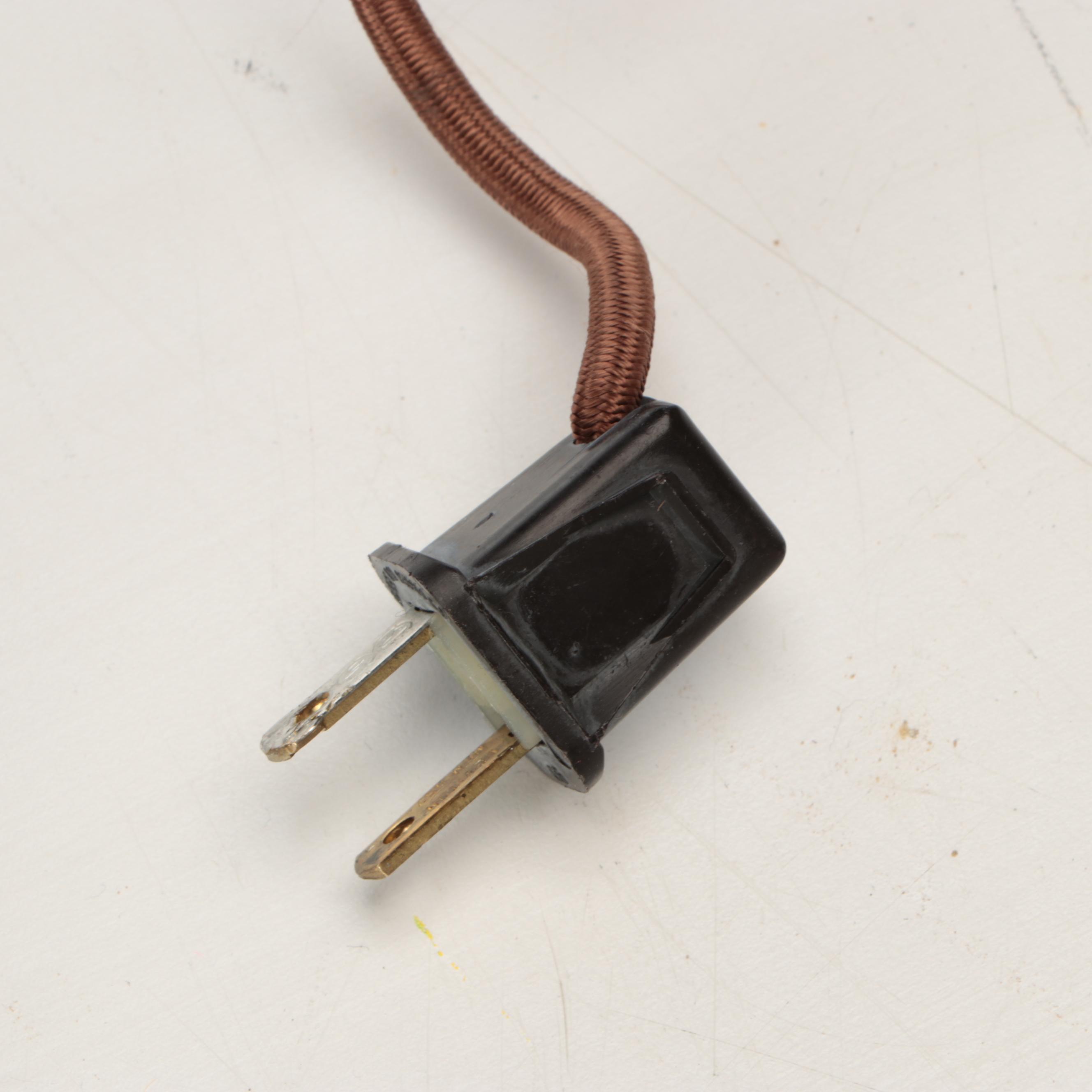 Qing Dynasty Courtier Figural Table Lamps