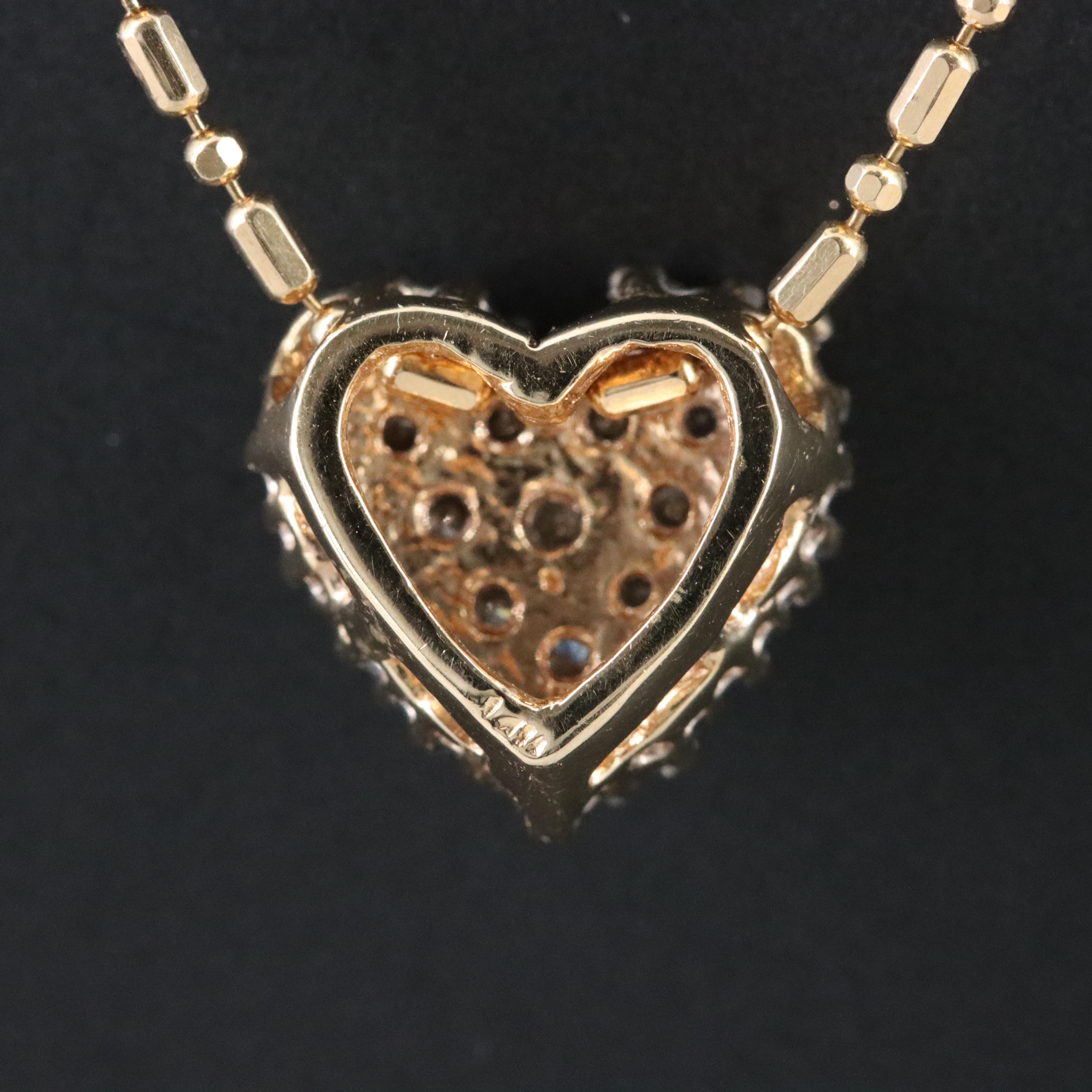 14K 0.47 CTW Diamond Heart Pendant Necklace