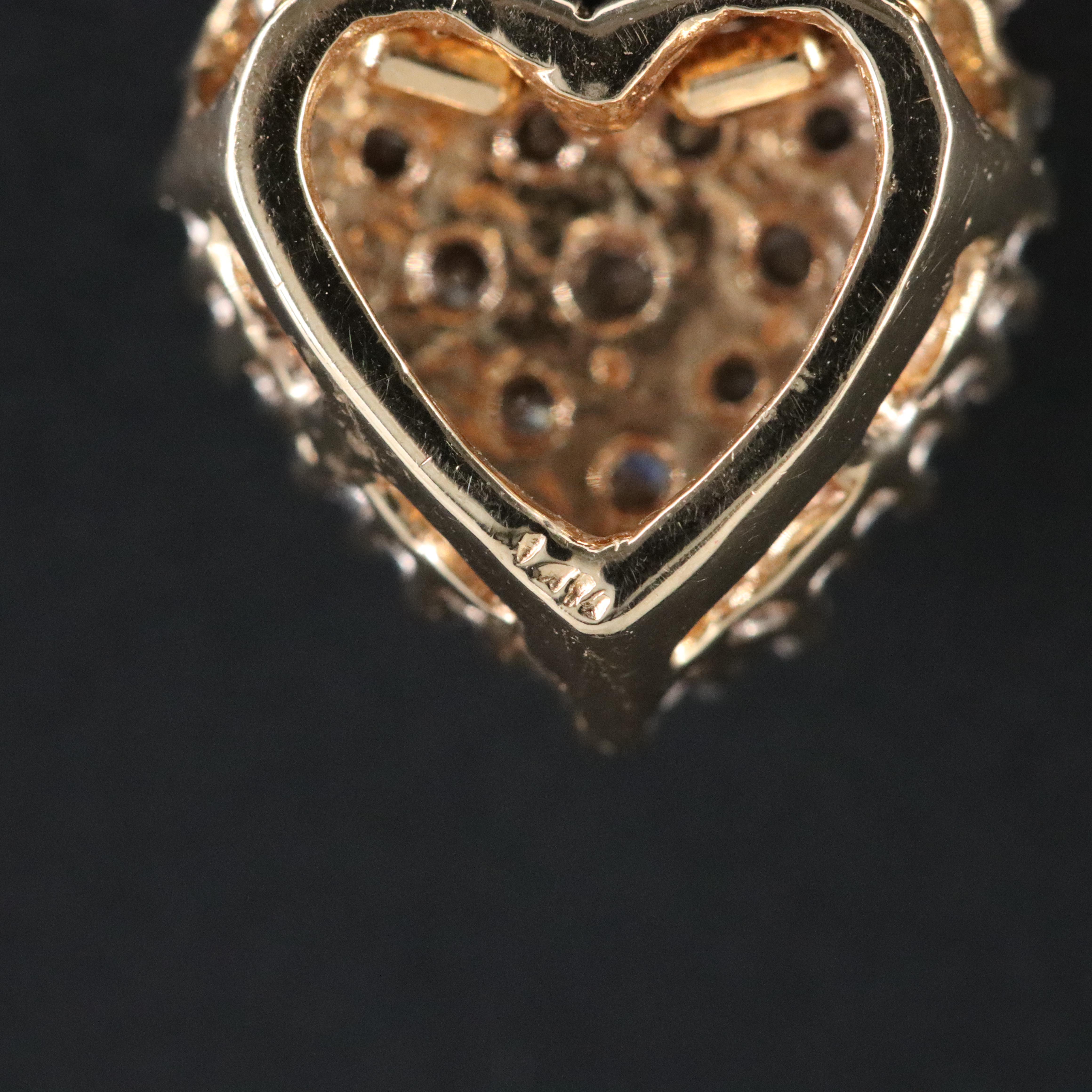 14K 0.47 CTW Diamond Heart Pendant Necklace